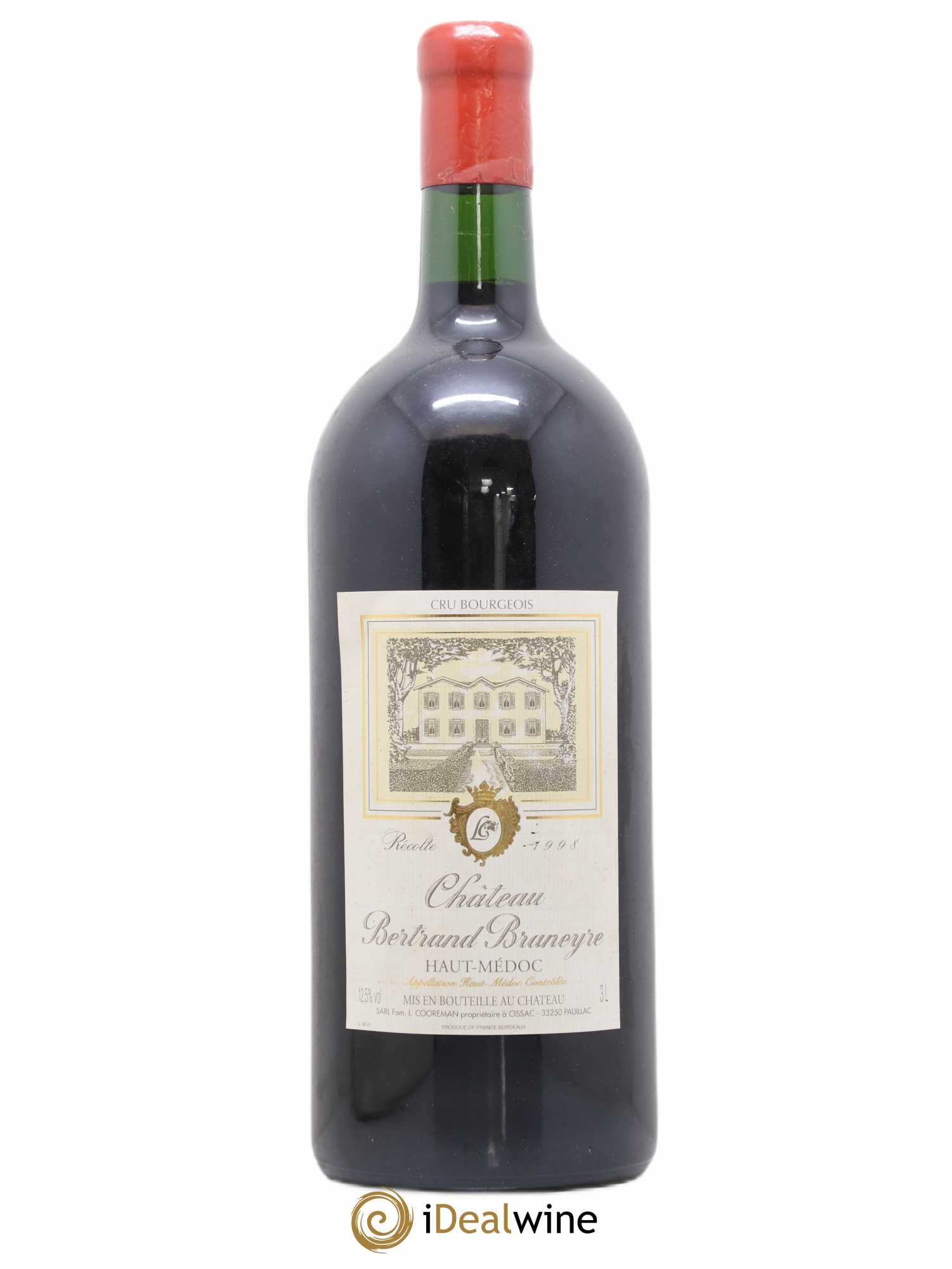 Haut Médoc Château Bertrand Braneyre 1998 - Posten von 1 Doppel-Magnum - 0