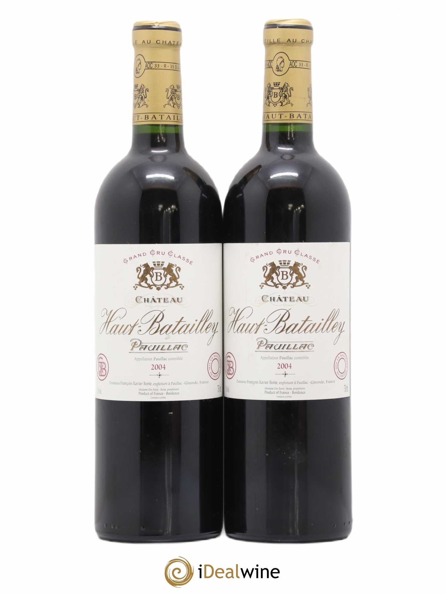 Château Haut Batailley 5ème Grand Cru Classé 2004 - Lot de 2 bouteilles - 0