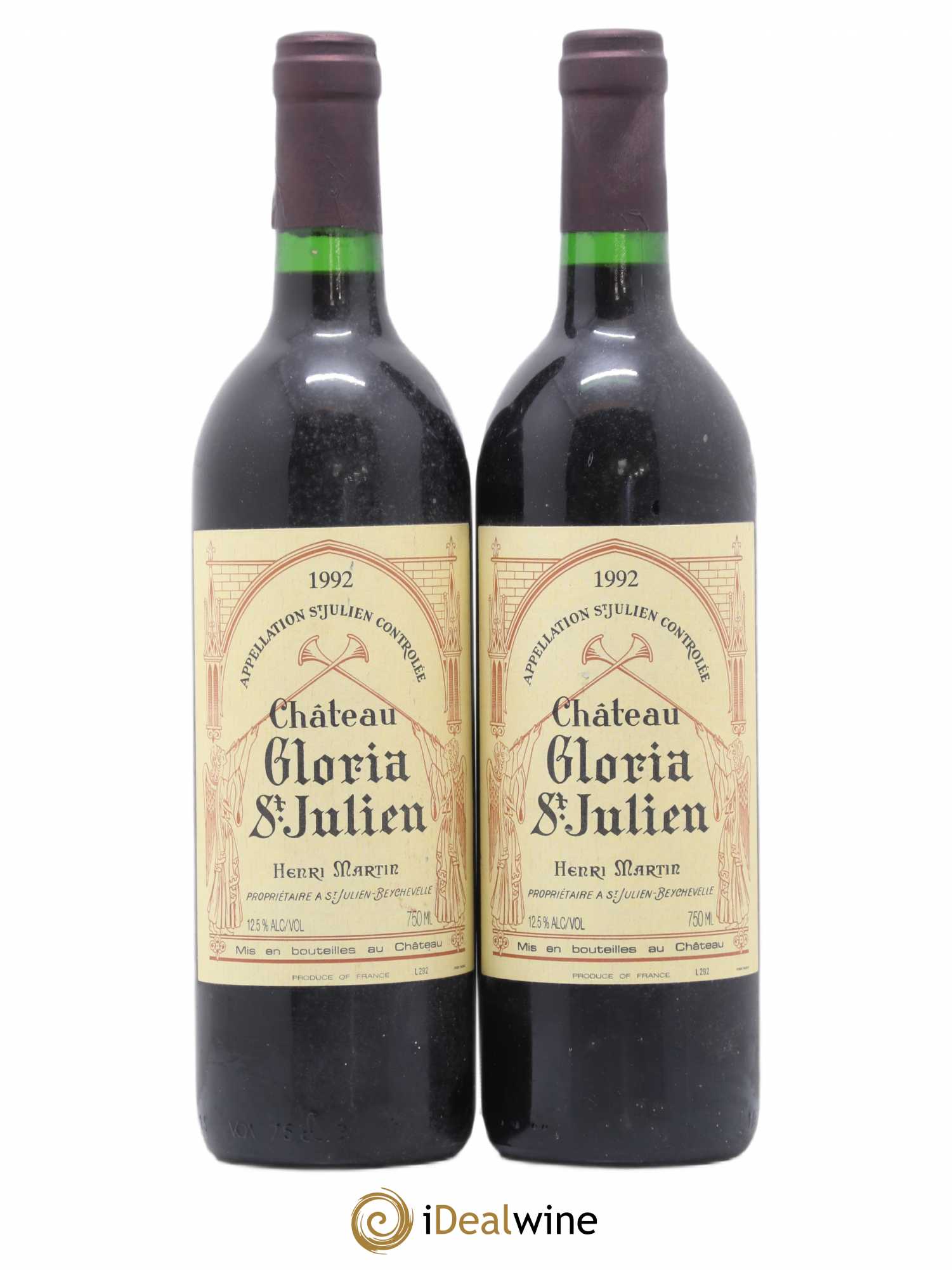 Château Gloria 1992 - Lot de 2 bouteilles - 0