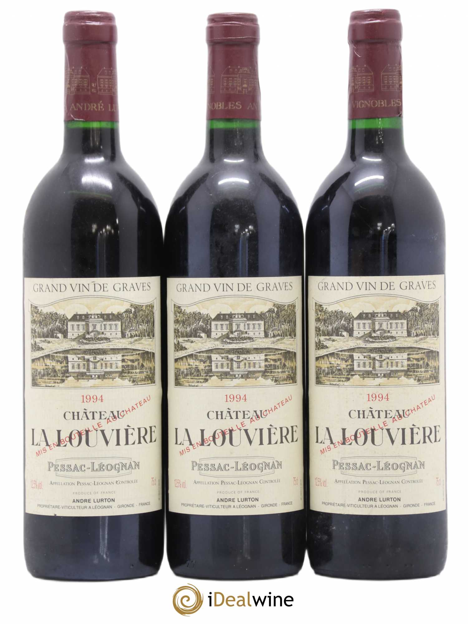 Château la Louvière 1994 - Lot de 3 bouteilles - 0