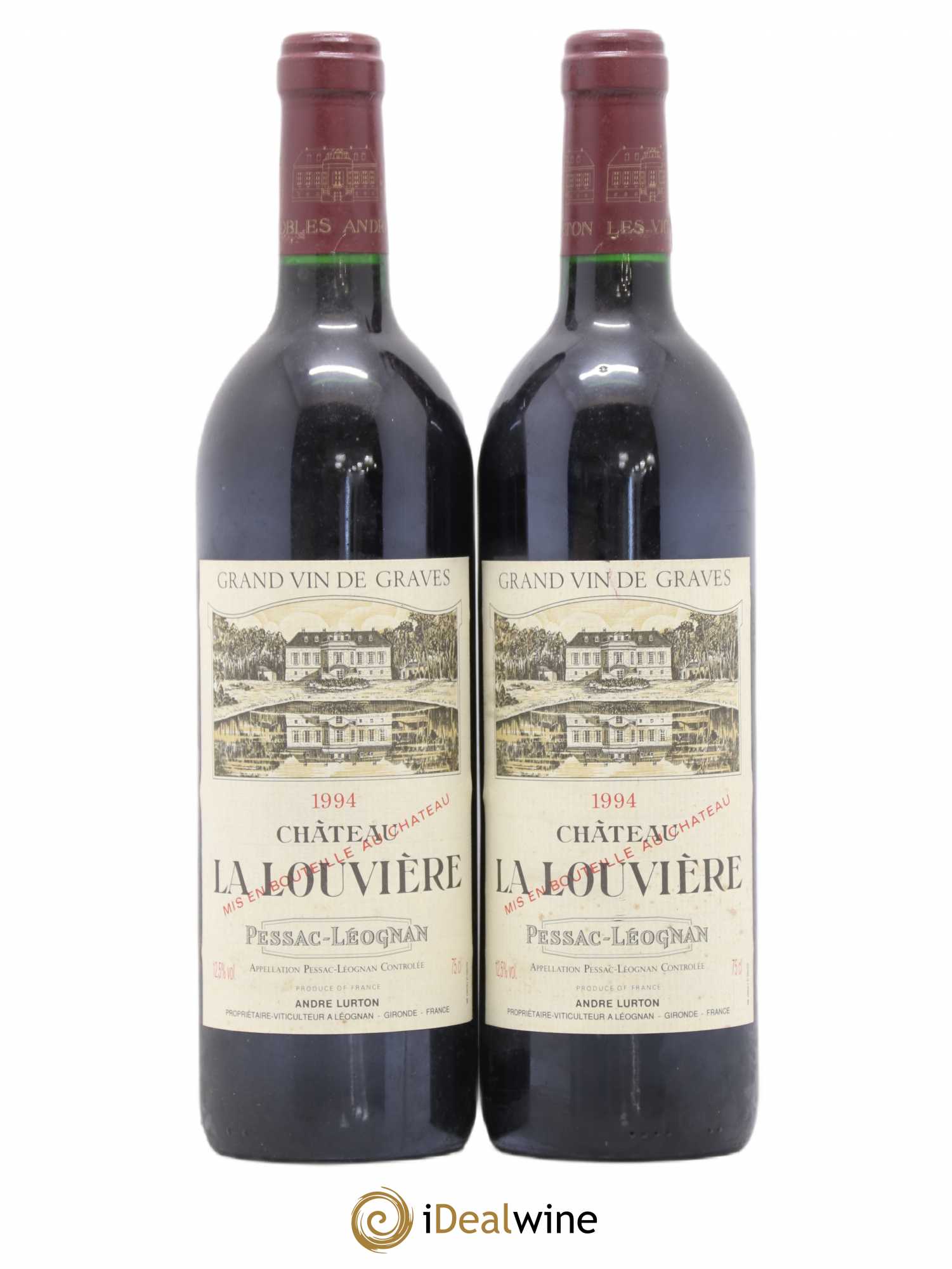 Château la Louvière 1994 - Lot de 2 bouteilles - 0