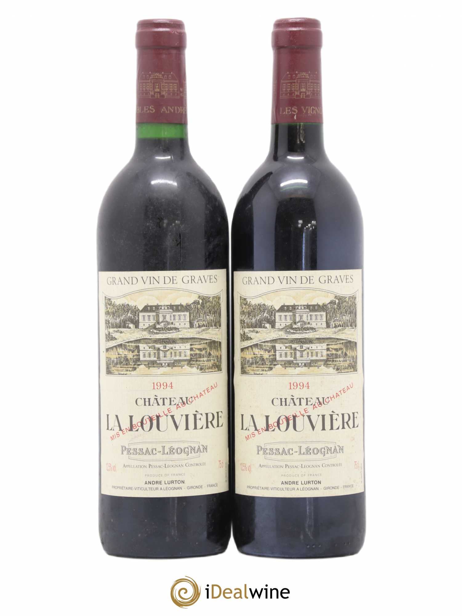 Château la Louvière 1994 - Lot de 2 bouteilles - 0