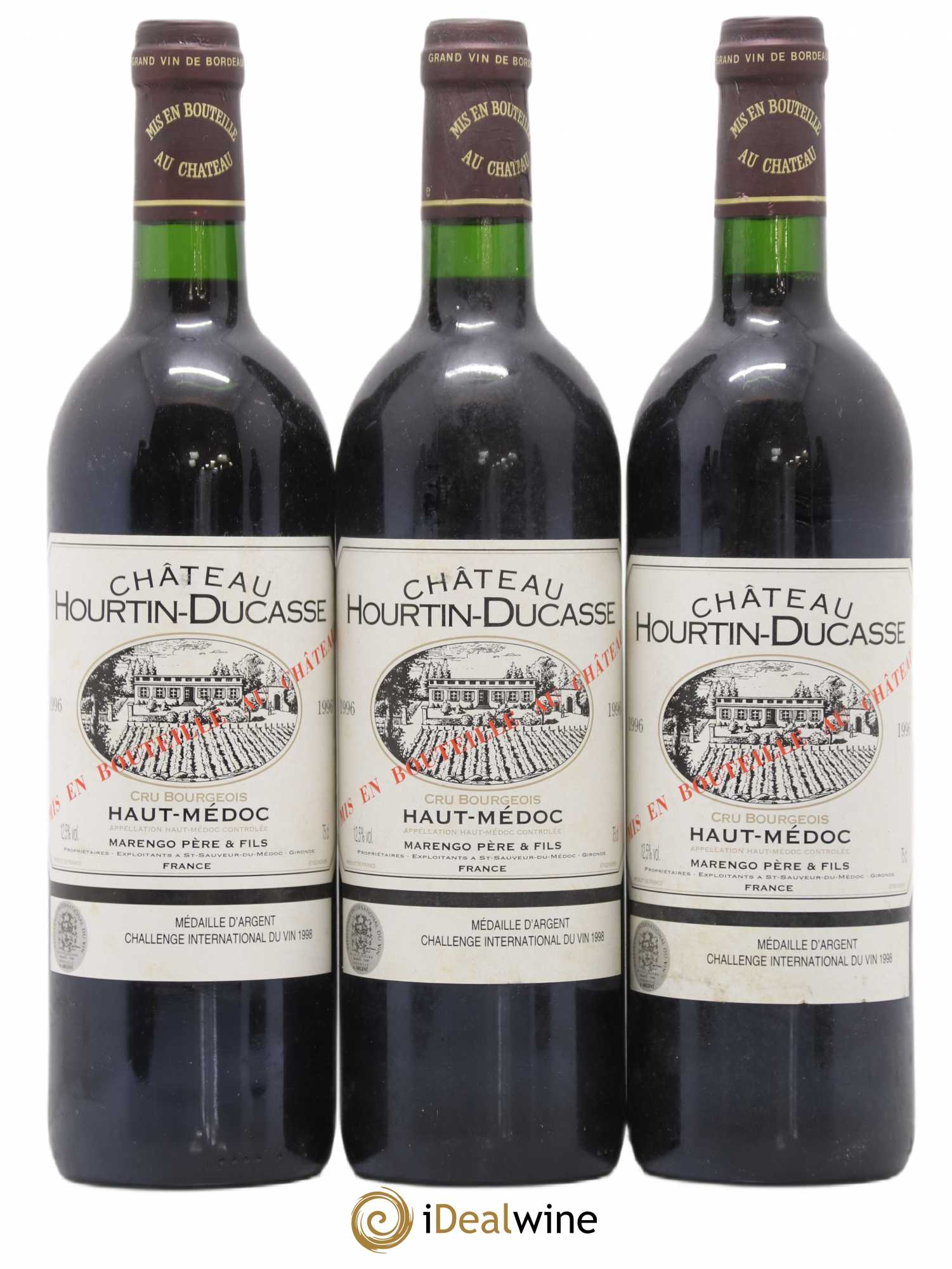 Château Hourtin Ducasse Cru Bourgeois 1996 - Lot de 6 bouteilles - 1