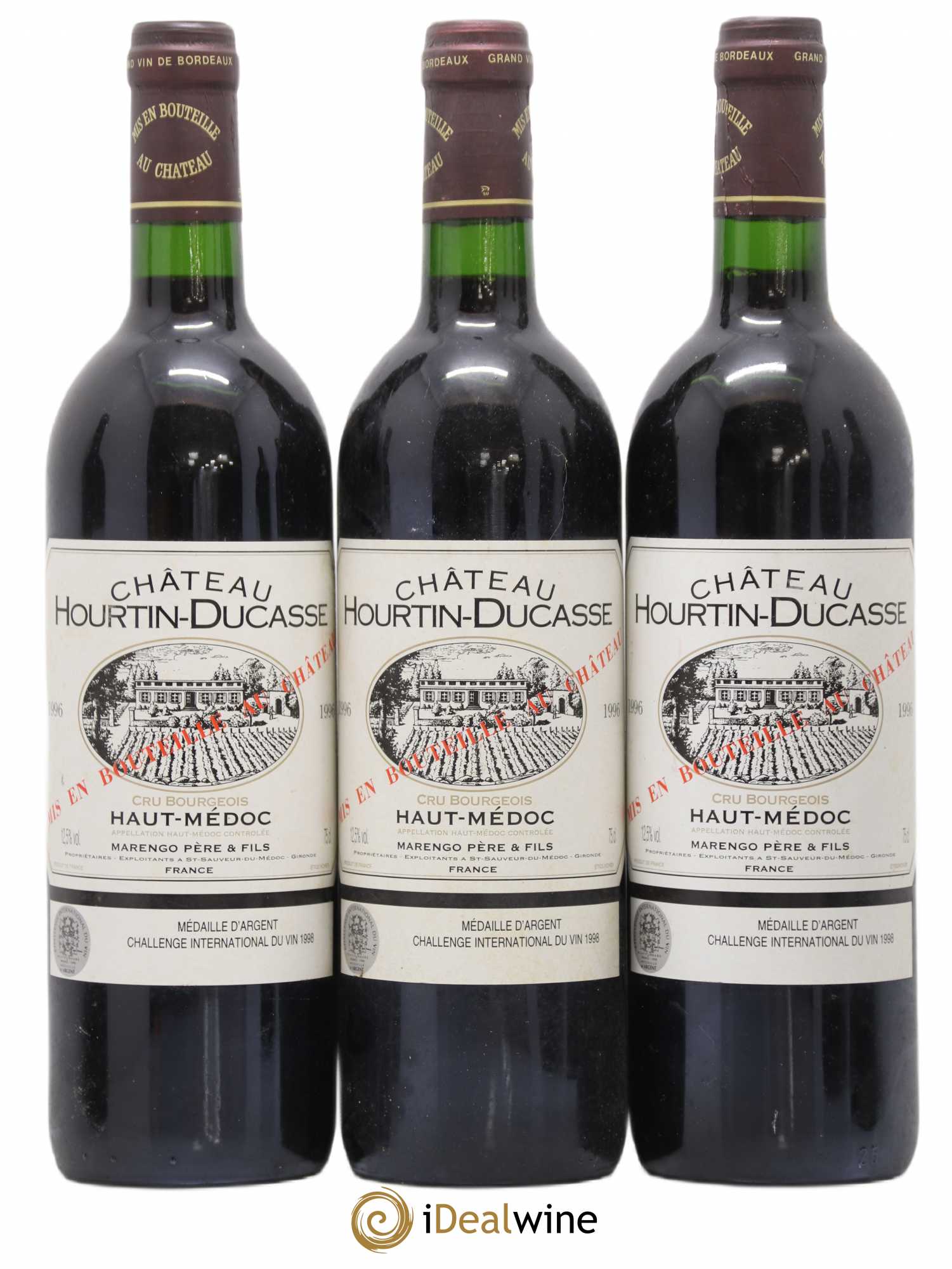 Château Hourtin Ducasse Cru Bourgeois 1996 - Lot de 6 bouteilles - 2