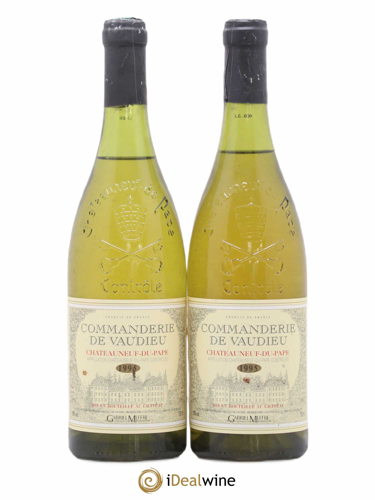 Châteauneuf-du-Pape Commanderie de Vaudieu 1995 - Posten von 2 Flaschen - 0