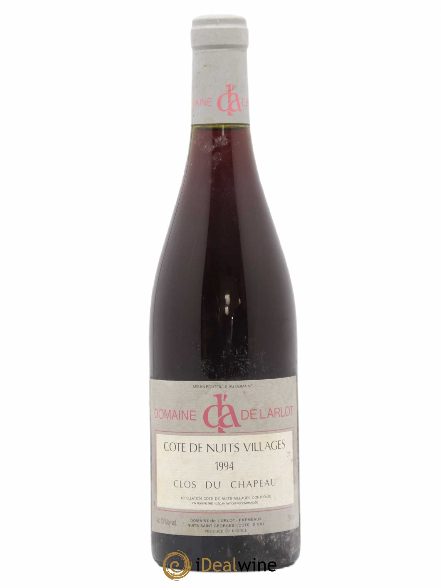Côte de Nuits-Villages Clos du Chapeau Domaine de l'Arlot 1994 - Lot de 1 bouteille - 0