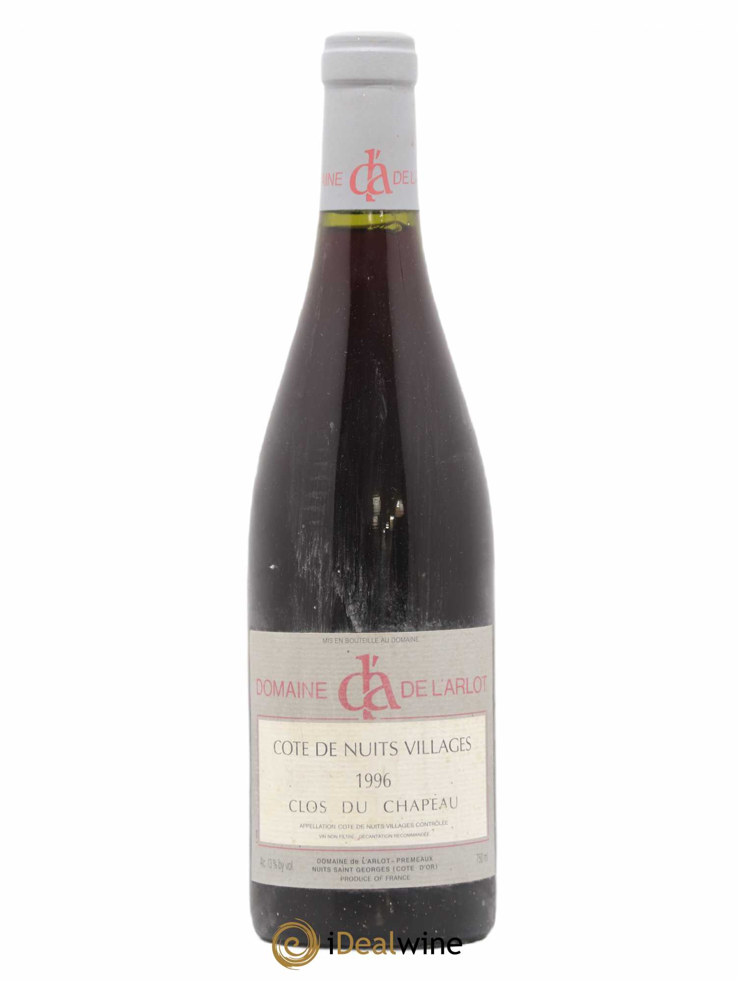 Côte de Nuits-Villages Clos du Chapeau Domaine de l'Arlot 1996 - Lot de 1 bouteille - 0
