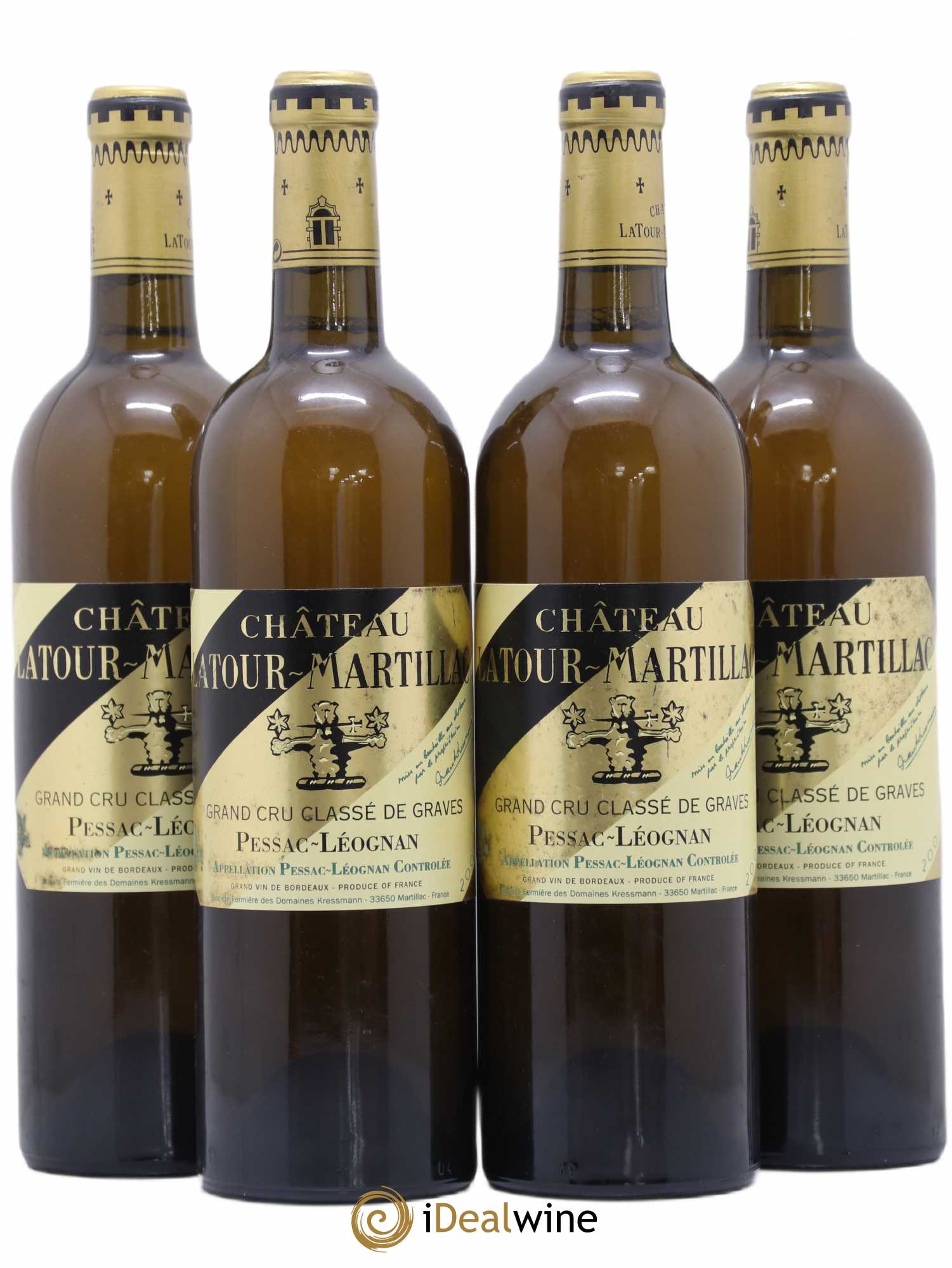 Château Latour-Martillac Cru Classé de Graves 2001 - Lot de 4 bouteilles - 0
