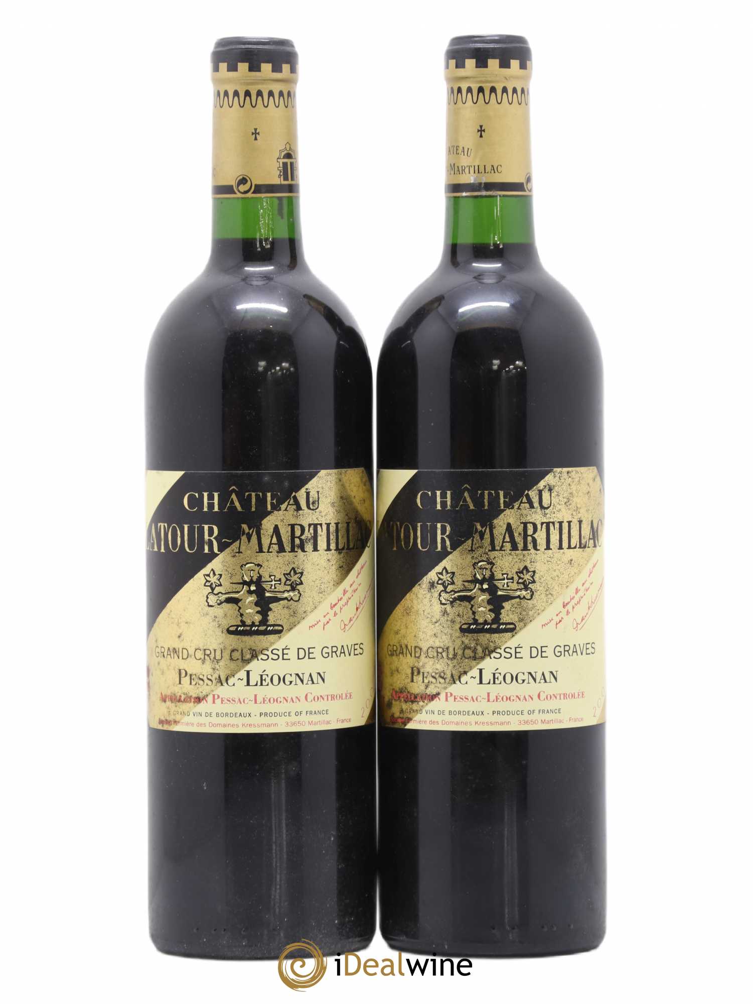 Château Latour-Martillac Cru Classé de Graves 2001 - Lot de 2 bouteilles - 0