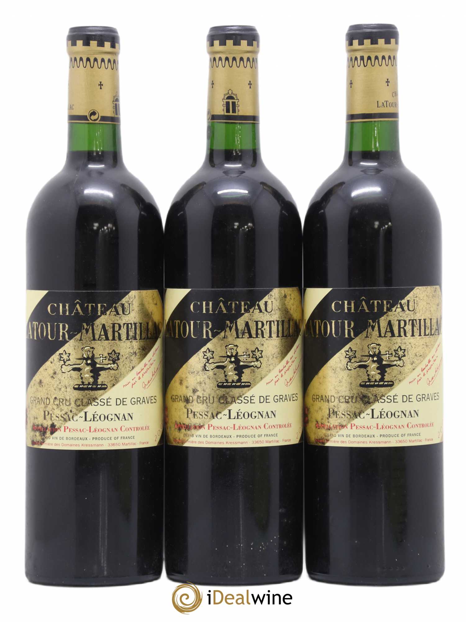 Château Latour-Martillac Cru Classé de Graves 2001 - Lot de 12 bouteilles - 2