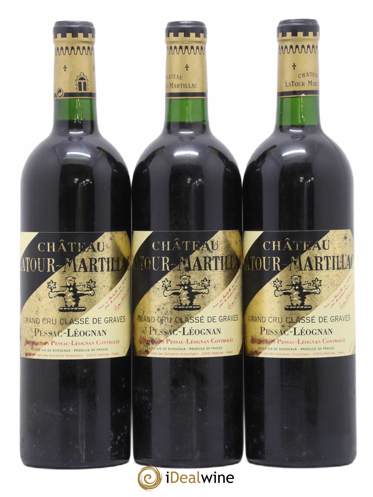 Château Latour-Martillac Cru Classé de Graves 2001 - Lot de 12 bouteilles - 3