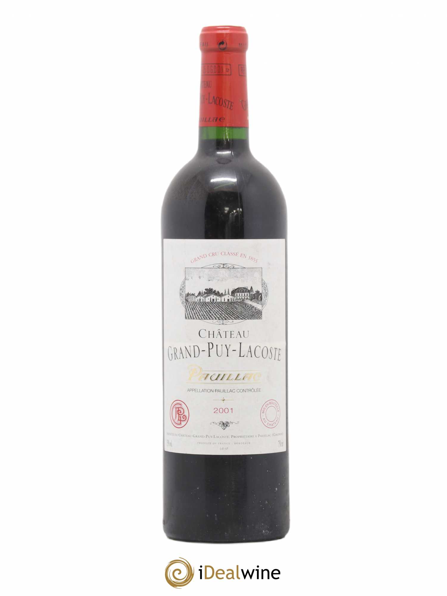 Château Grand Puy Lacoste 5ème Grand Cru Classé 2001 - Lot de 1 bouteille - 0