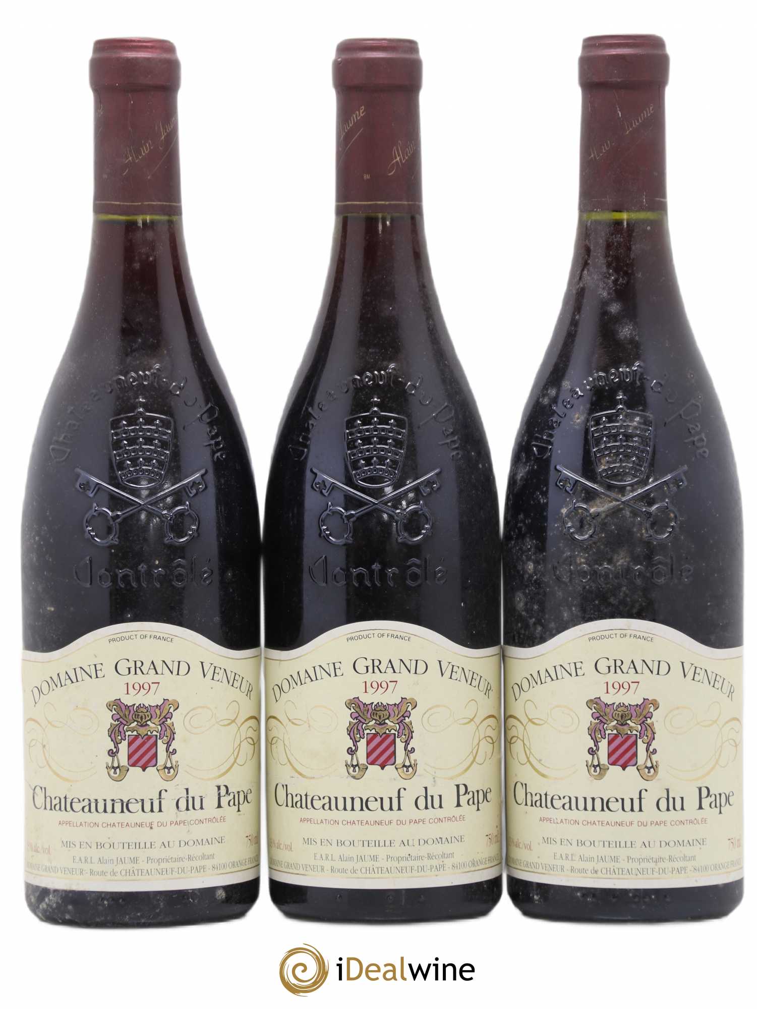 Châteauneuf-du-Pape Les Origines Grand Veneur (Domaine) 1997 - Lot de 3 bouteilles - 0