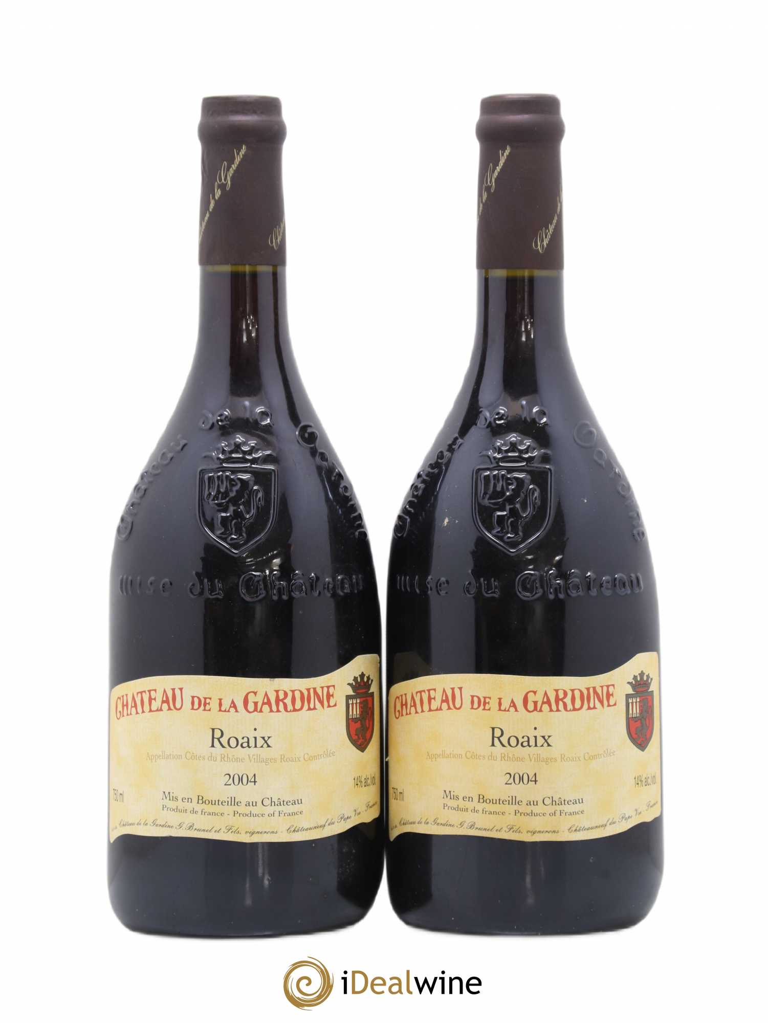 Côtes-du-Rhône Roaix Château de la Gardine 2004 - Posten von 2 Flaschen - 0