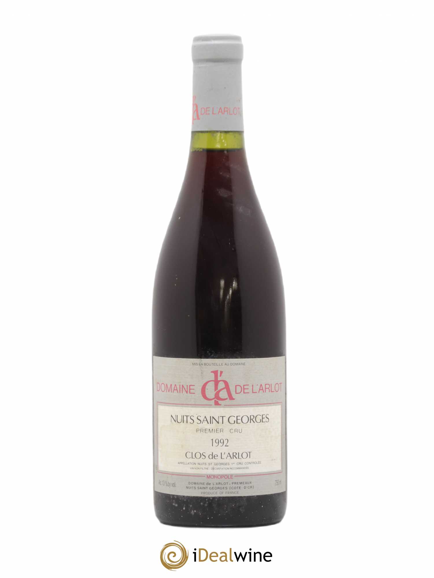 Nuits-Saint-Georges 1er Cru Clos de l'Arlot Domaine de l'Arlot 1992 - Lot de 1 bouteille - 0