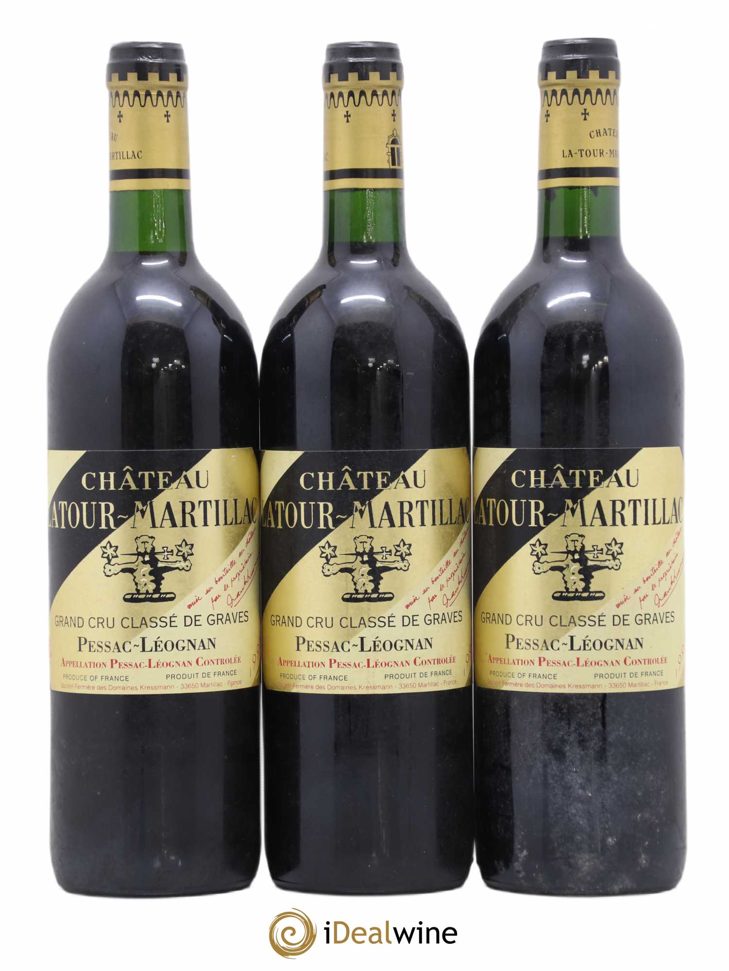 Château Latour-Martillac Cru Classé de Graves 1996 - Lot de 6 bouteilles - 1