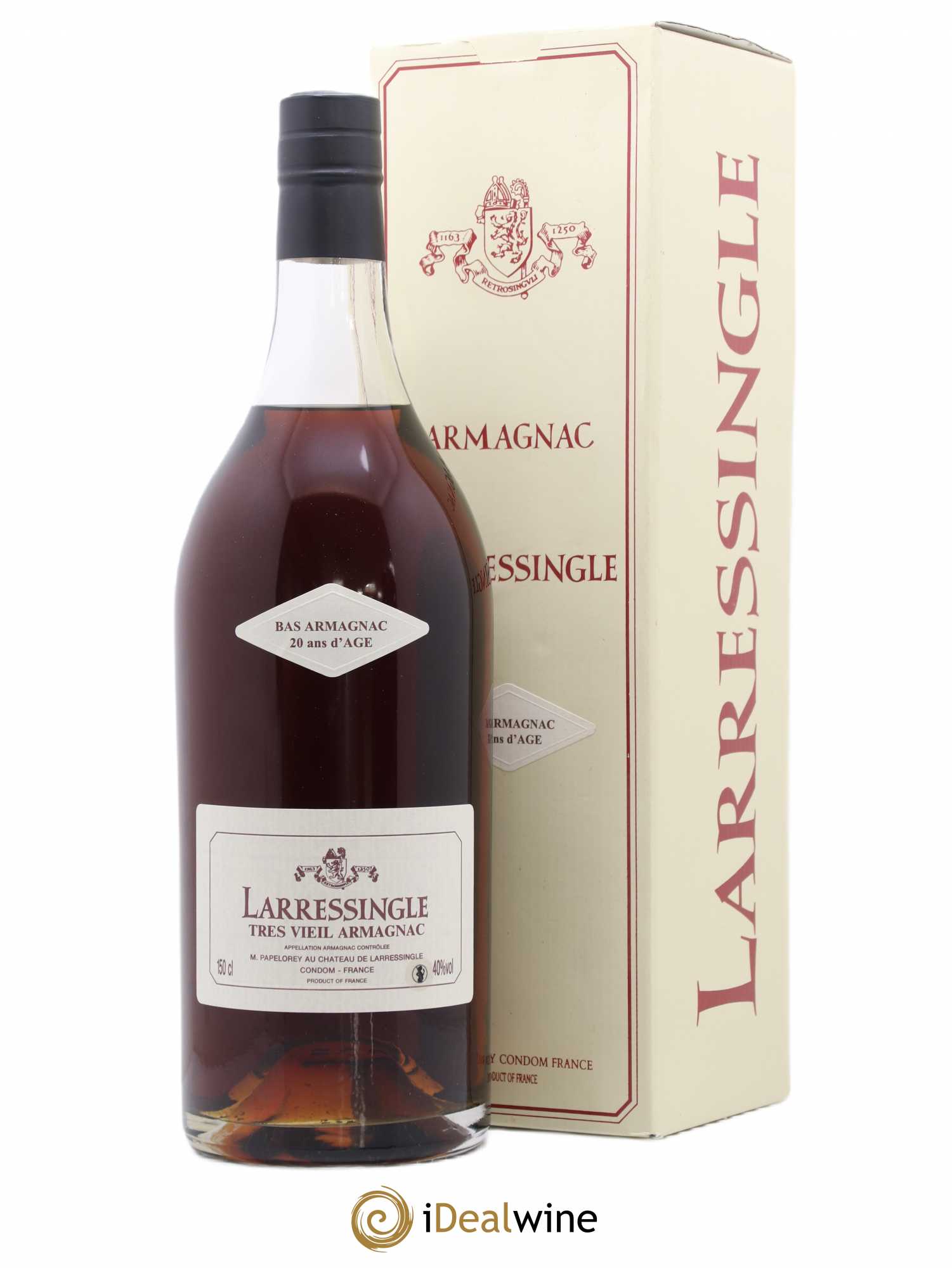 Bas-Armagnac 20 ans Larressingle - Posten von 1 Magnum - 0
