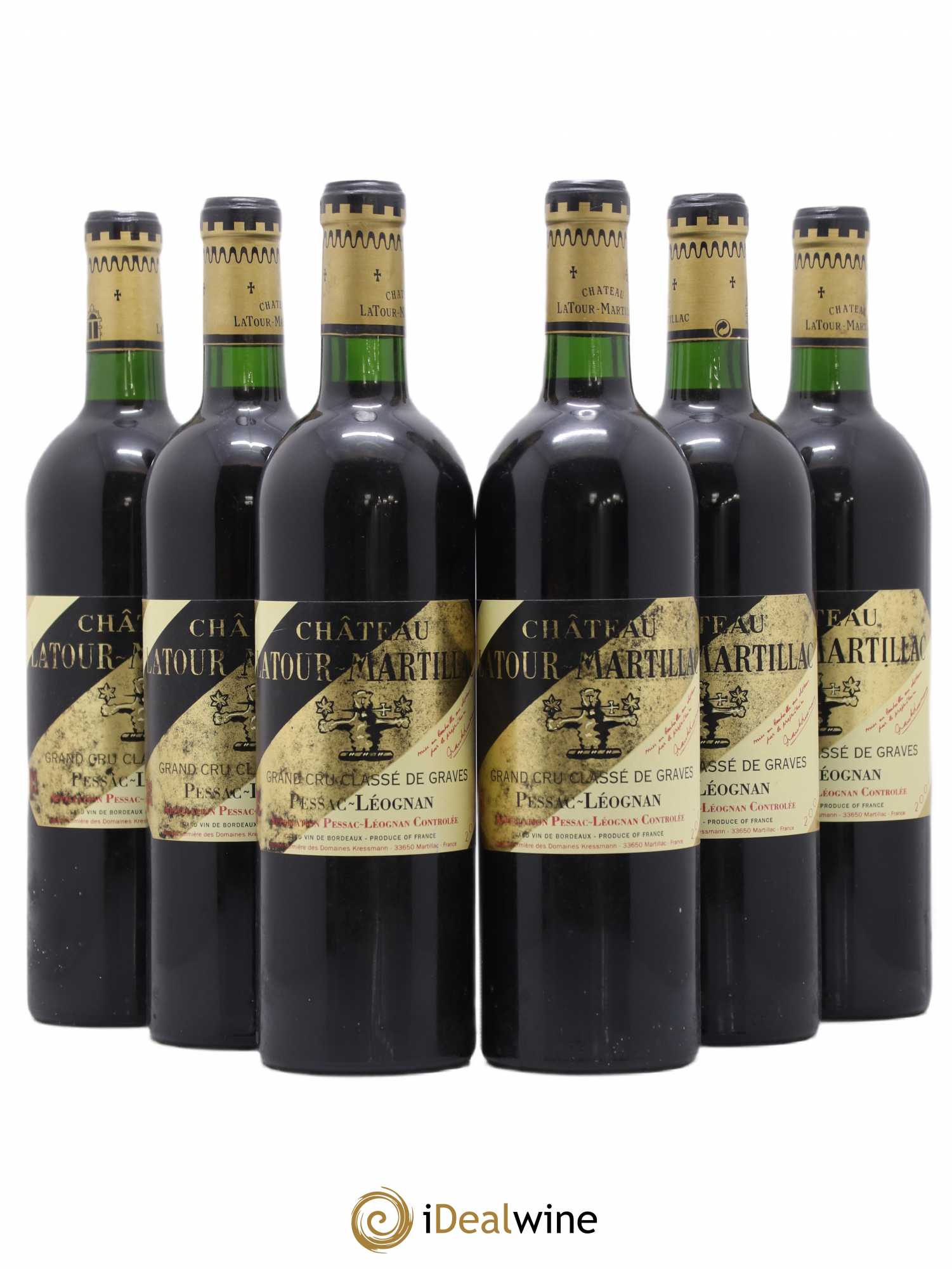 Château Latour-Martillac Cru Classé de Graves 2001 - Lot de 6 bouteilles - 0