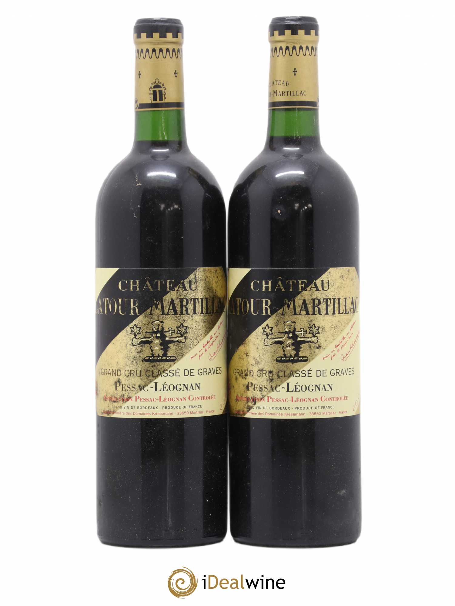 Château Latour-Martillac Cru Classé de Graves 2001 - Lot de 2 bouteilles - 0