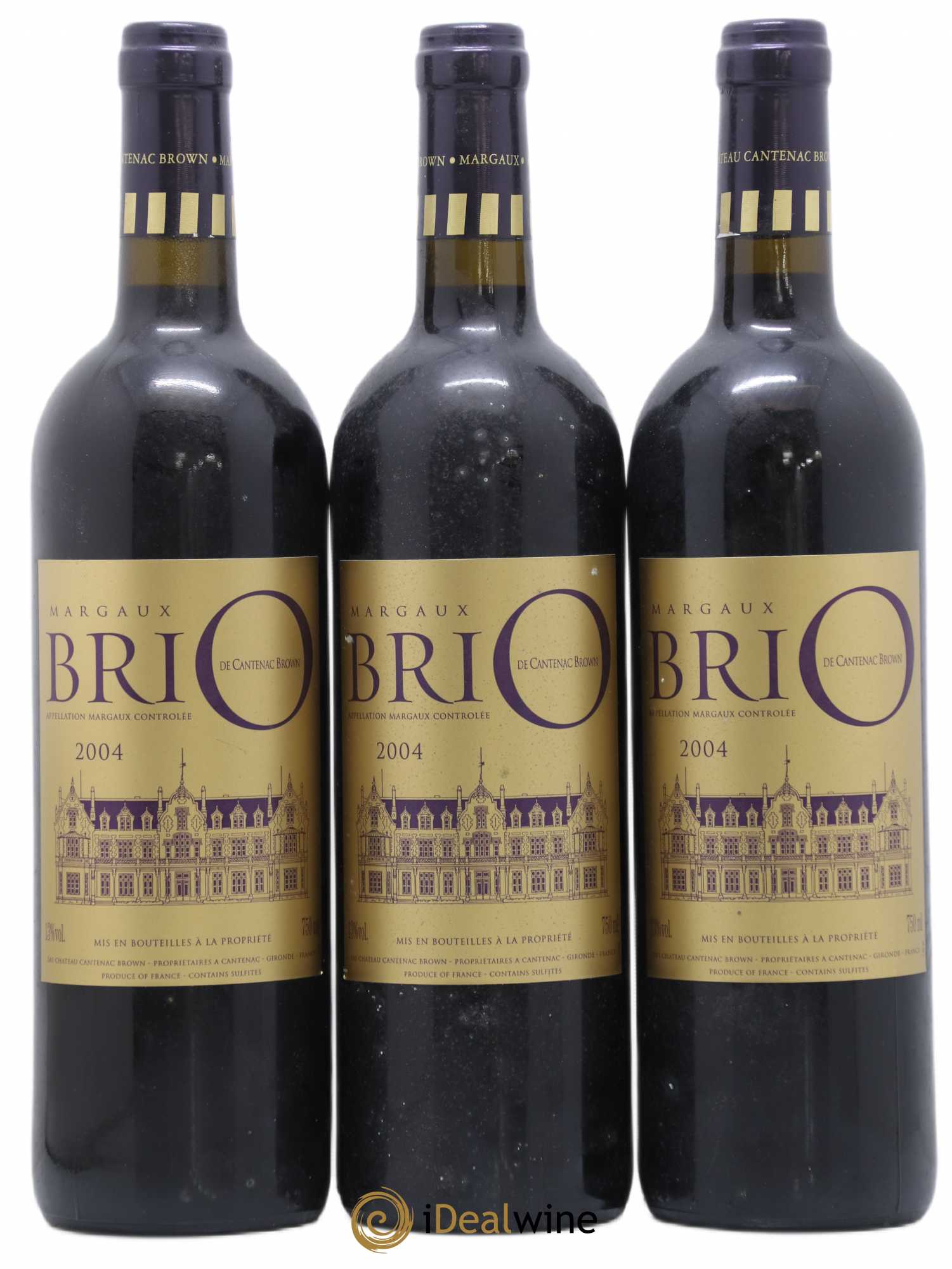Brio de Cantenac Brown 2004 - Lot de 3 bouteilles - 0
