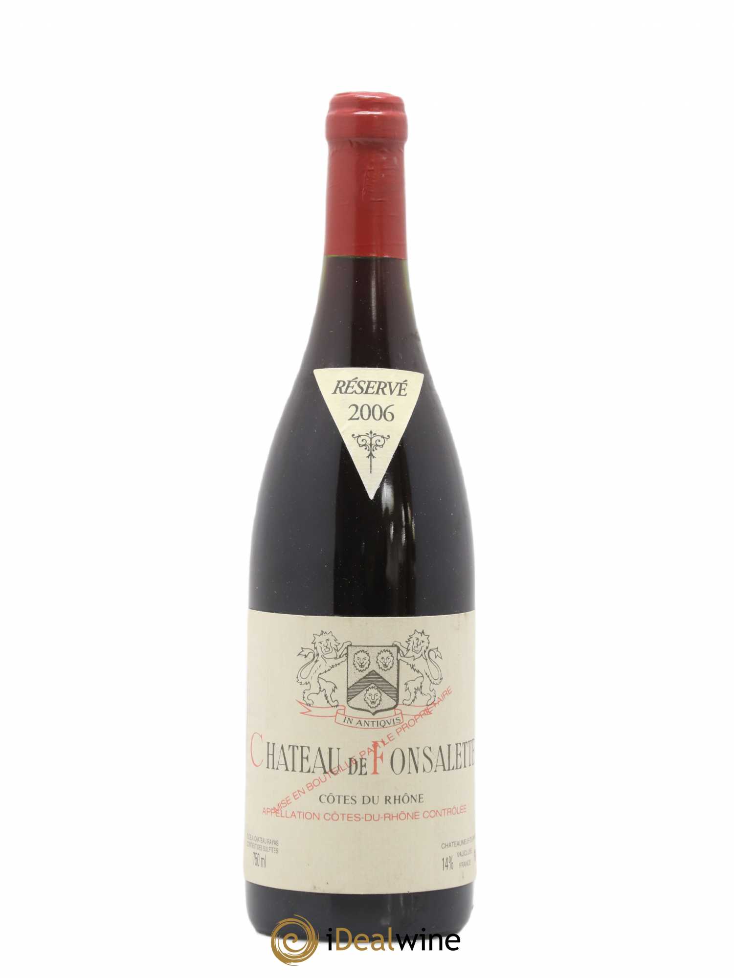 Côtes-du-Rhône Château de Fonsalette Emmanuel Reynaud 2006 - Lot de 1 bouteille - 0