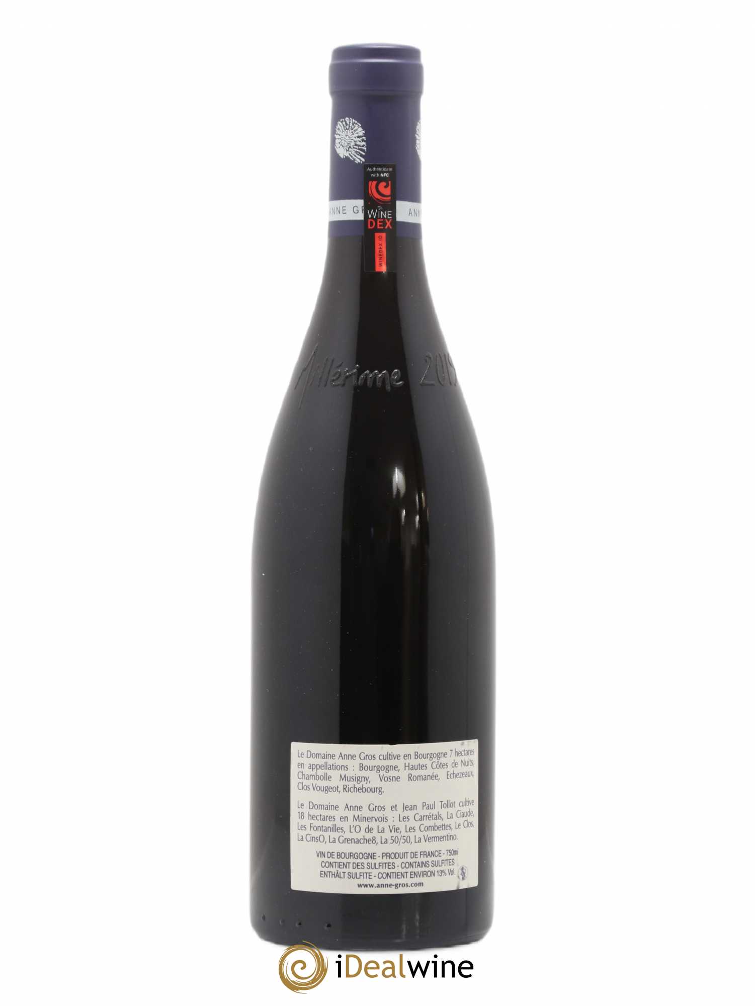 Richebourg Grand Cru Anne Gros 2019 - Lot de 1 bouteille - 1