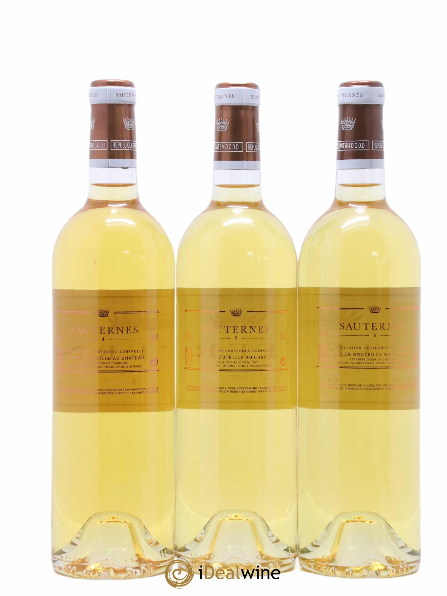 Assortiment Sauternes Numéro 1 à 6 - Lotto di 6 bottiglie - 4