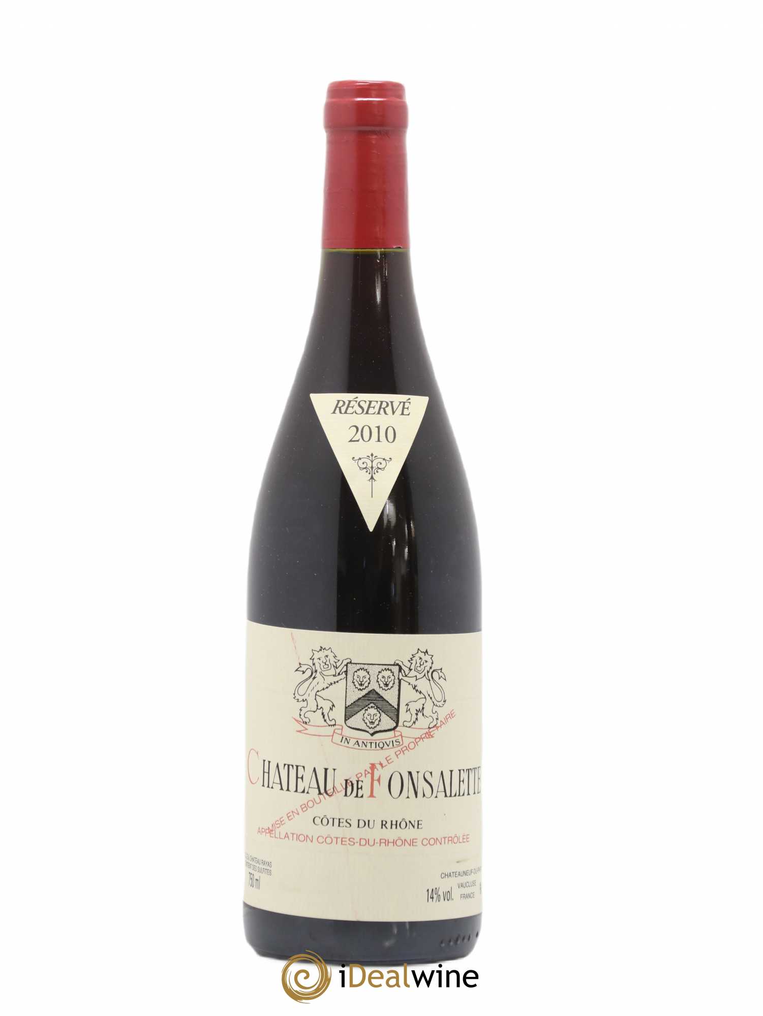 Côtes-du-Rhône Château de Fonsalette Emmanuel Reynaud 2010 - Lot de 1 bouteille - 0