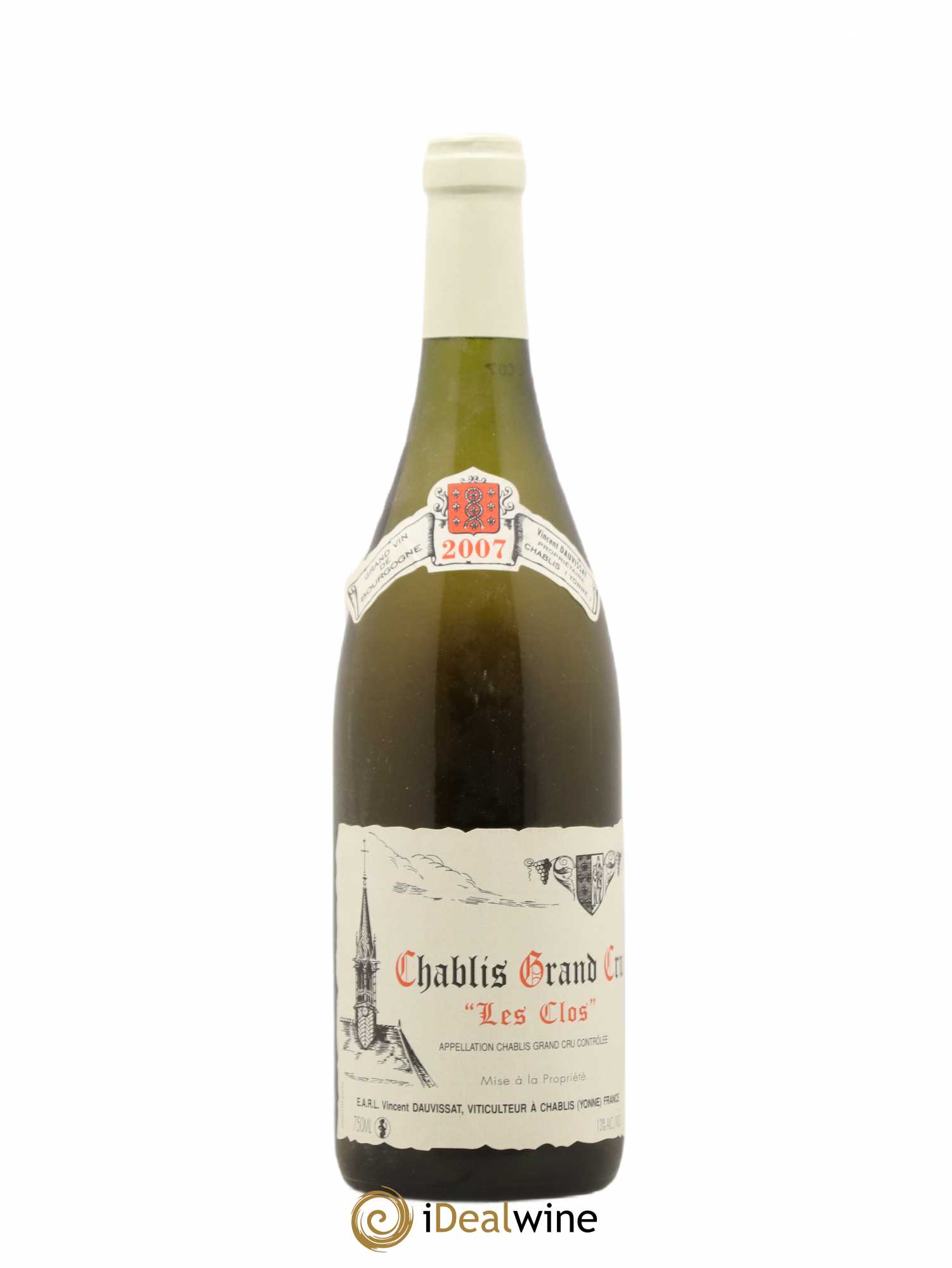 Chablis Grand Cru Les Clos Vincent Dauvissat (Domaine) 2007 - Lot de 1 bouteille - 0
