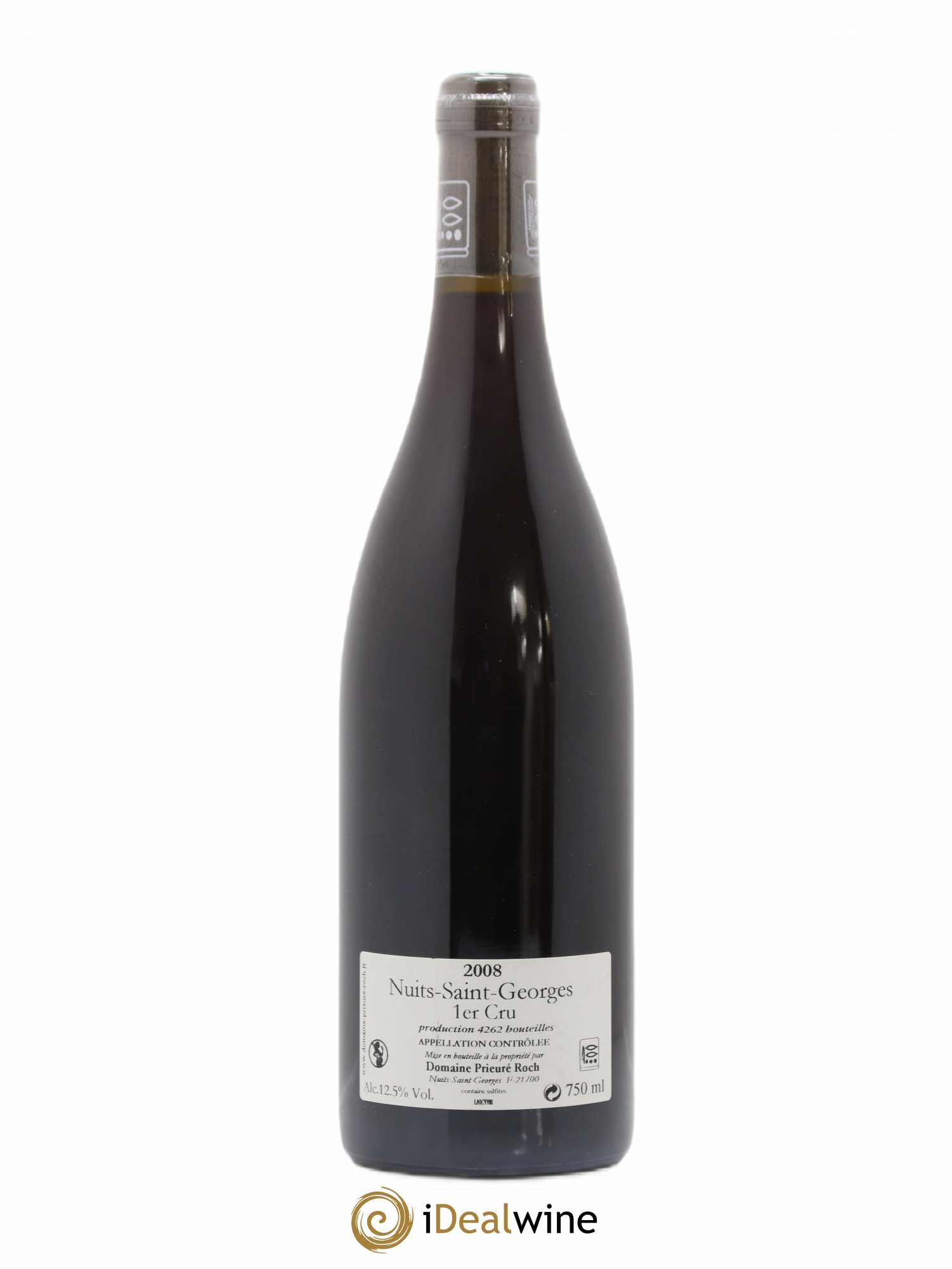 Nuits-Saint-Georges 1er Cru Vieilles Vignes Prieuré Roch 2008 - Lot de 1 bouteille - 1