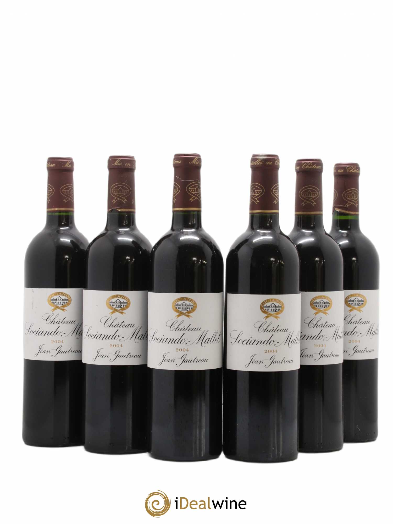 Château Sociando Mallet 2004 - Lot de 6 bouteilles - 0