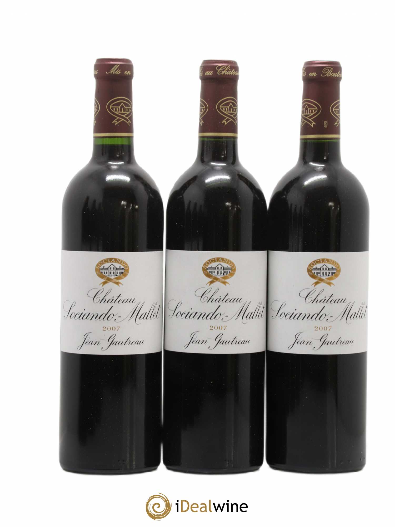 Château Sociando Mallet 2007 - Lot de 6 bouteilles - 1