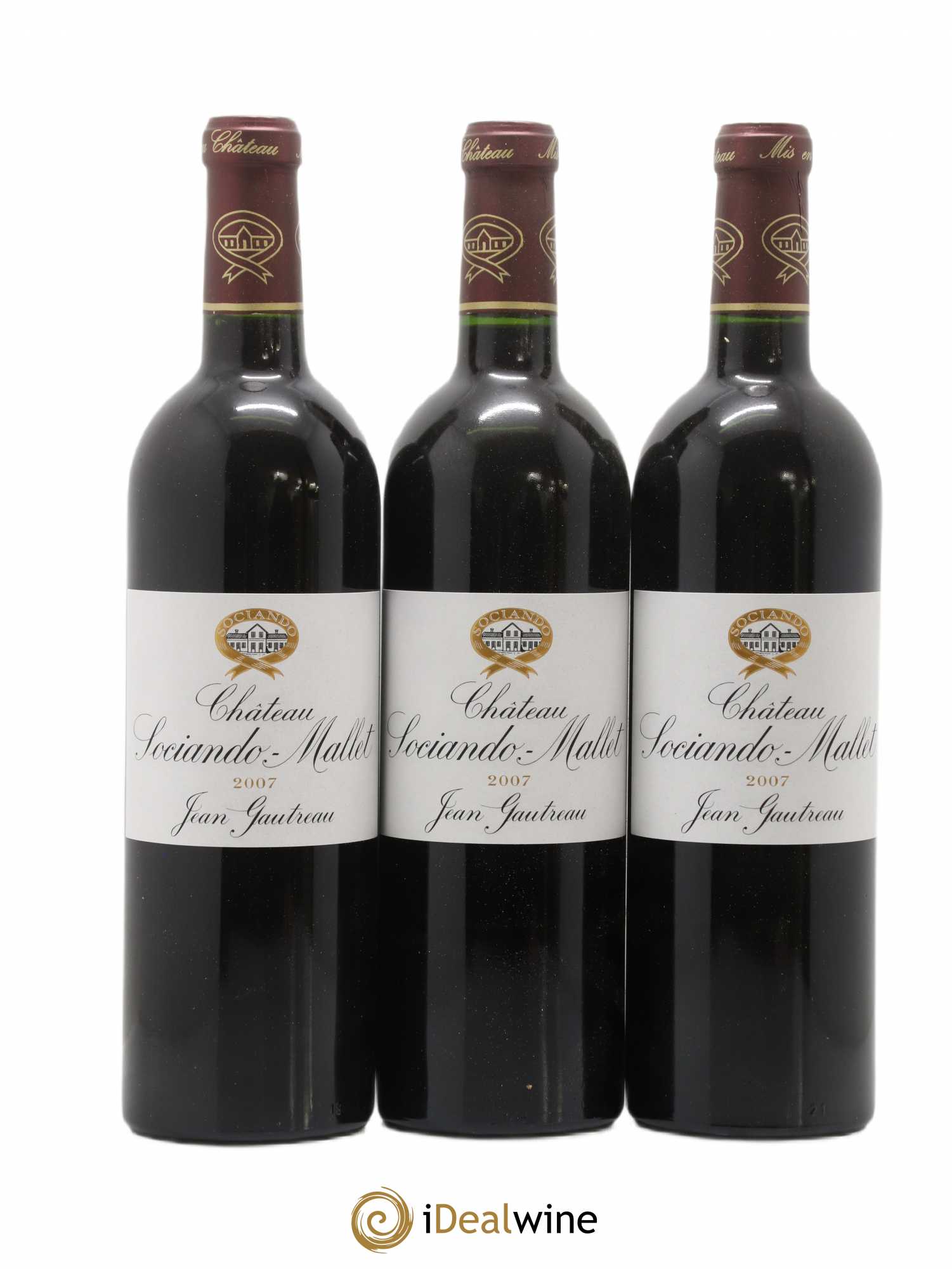 Château Sociando Mallet 2007 - Lot de 6 bouteilles - 2