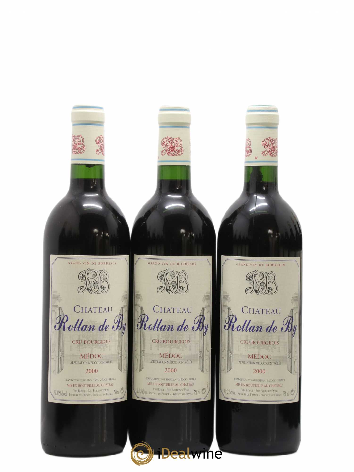 Château Rollan de By Cru Bourgeois 2000 - Lot de 12 bouteilles - 1