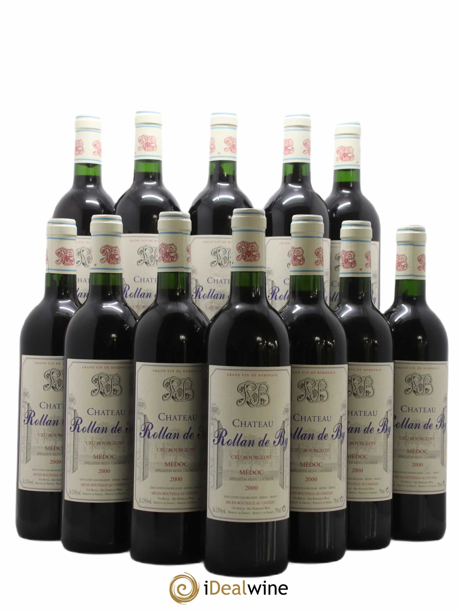 Château Rollan de By Cru Bourgeois 2000 - Lot de 12 bouteilles - 0
