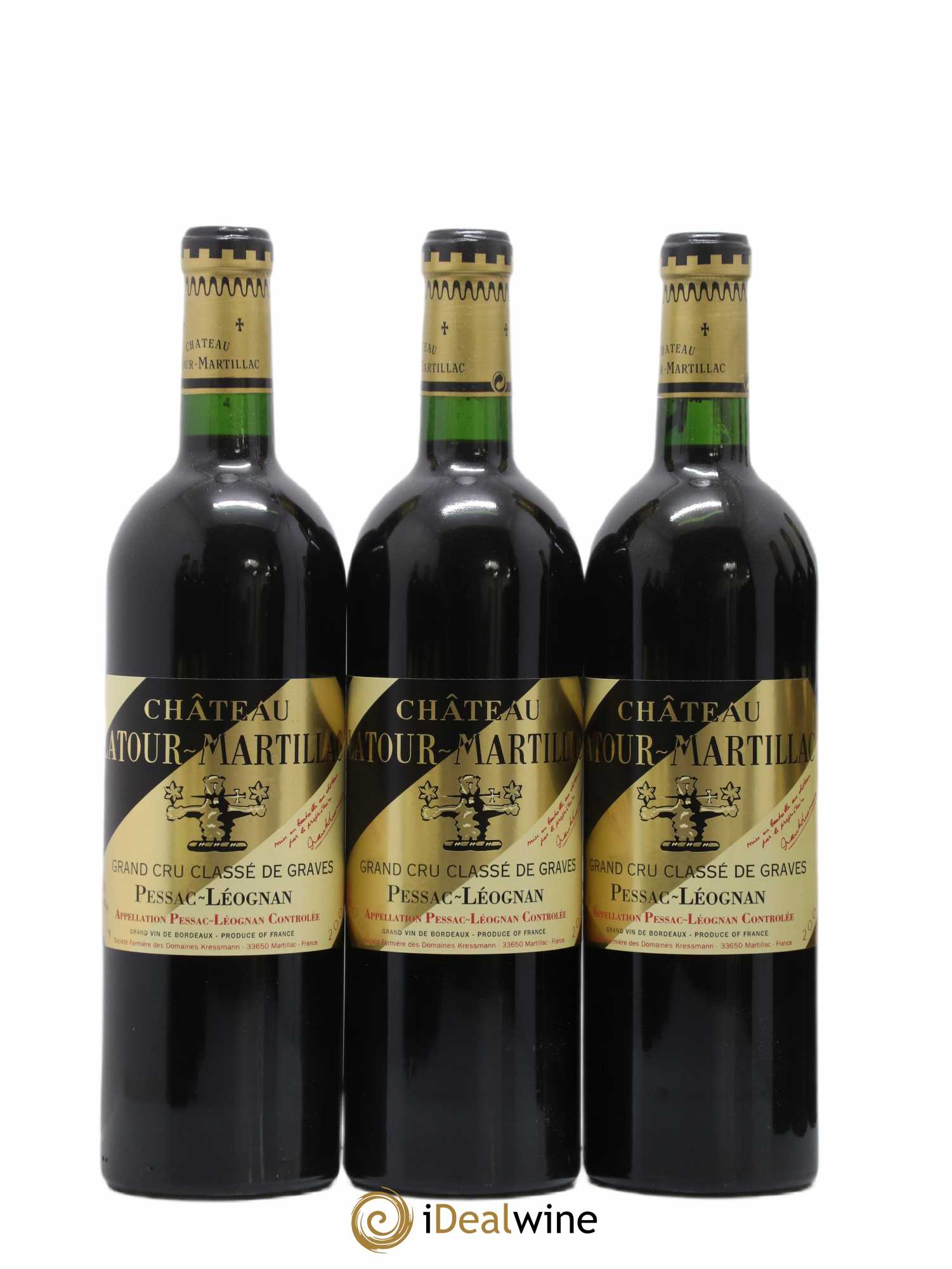 Château Latour-Martillac Cru Classé de Graves 2001 - Lot de 12 bouteilles - 2