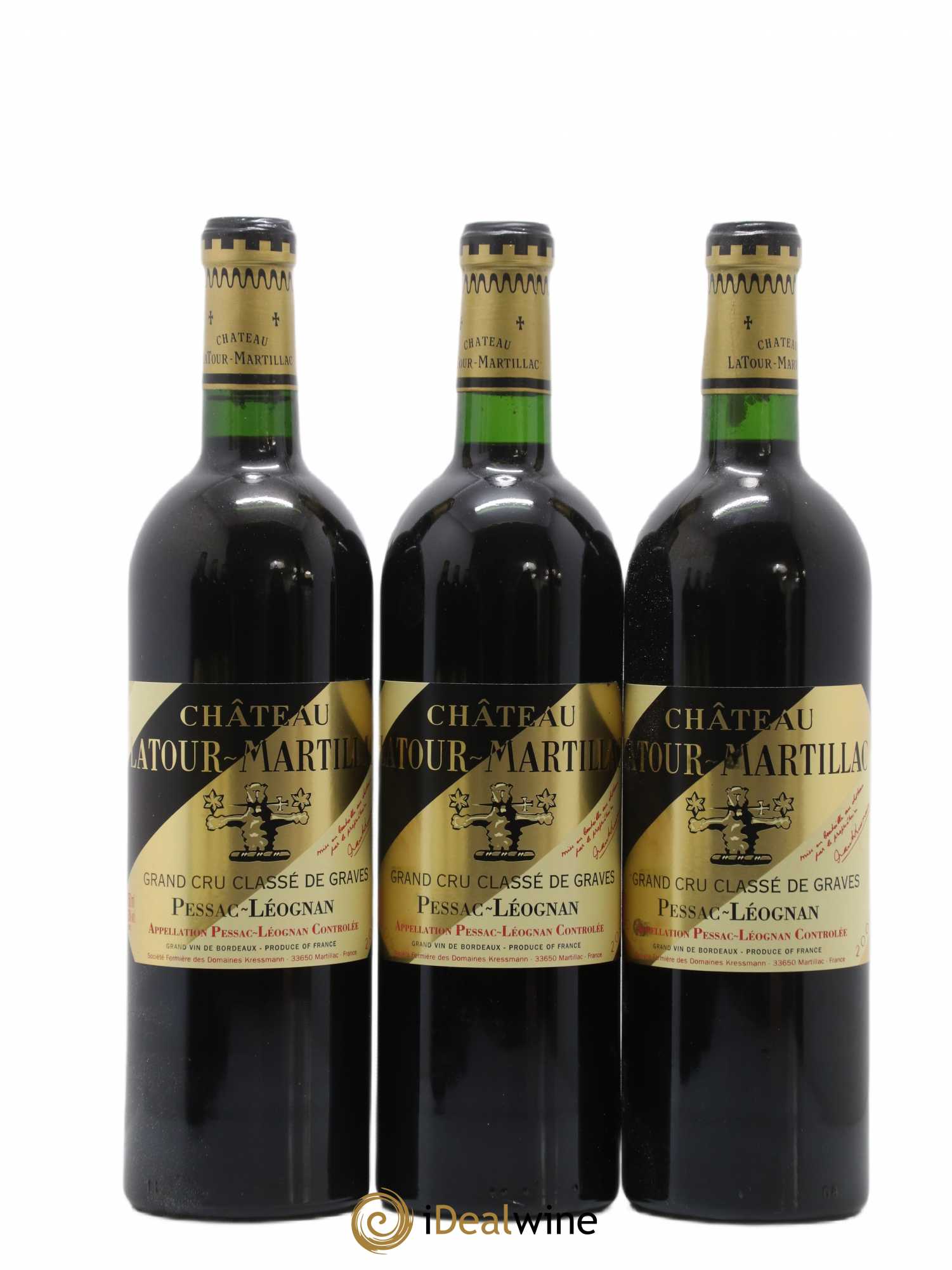 Château Latour-Martillac Cru Classé de Graves 2001 - Lot de 12 bouteilles - 3