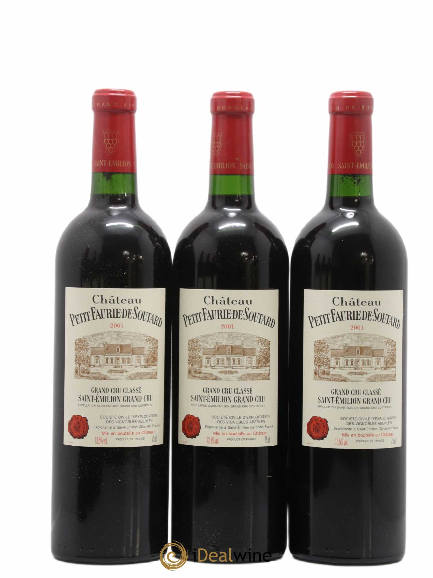 Château Petit Faurie de Soutard Grand Cru Classé 2001 - Lot de 6 bouteilles - 1