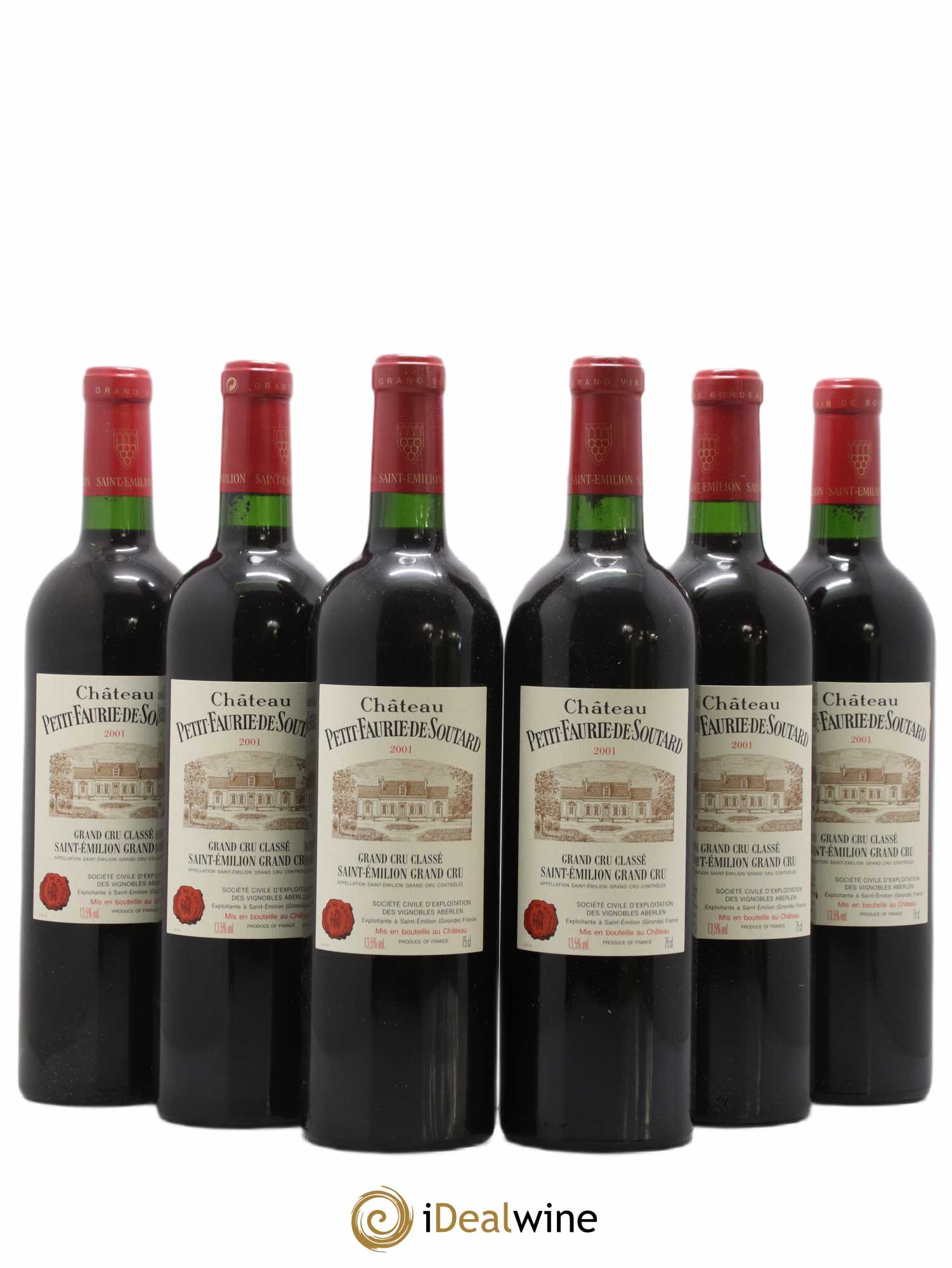 Château Petit Faurie de Soutard Grand Cru Classé 2001 - Lot de 6 bouteilles - 0