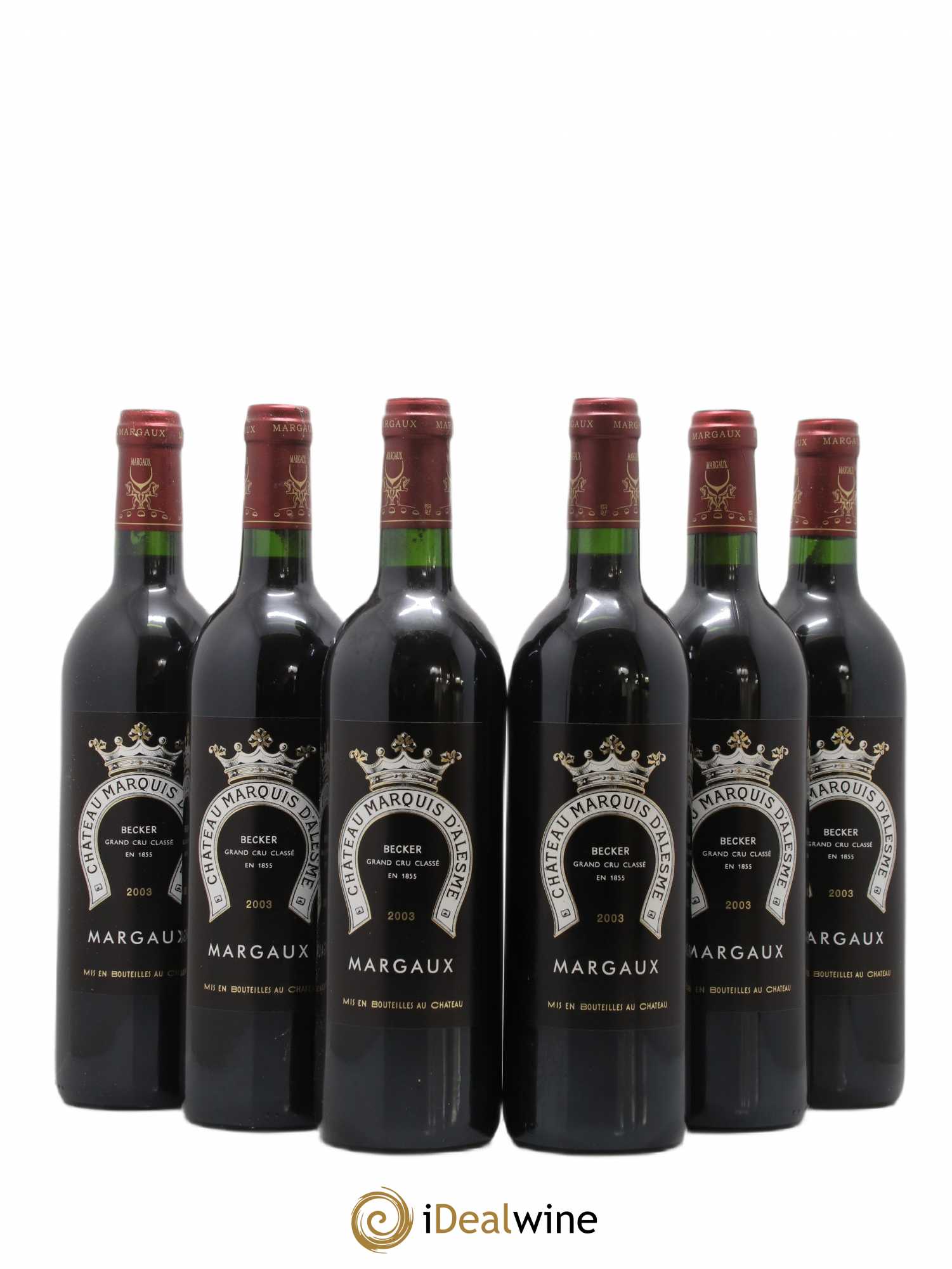 Château Marquis d'Alesme 2003 - Lot de 6 bouteilles - 0