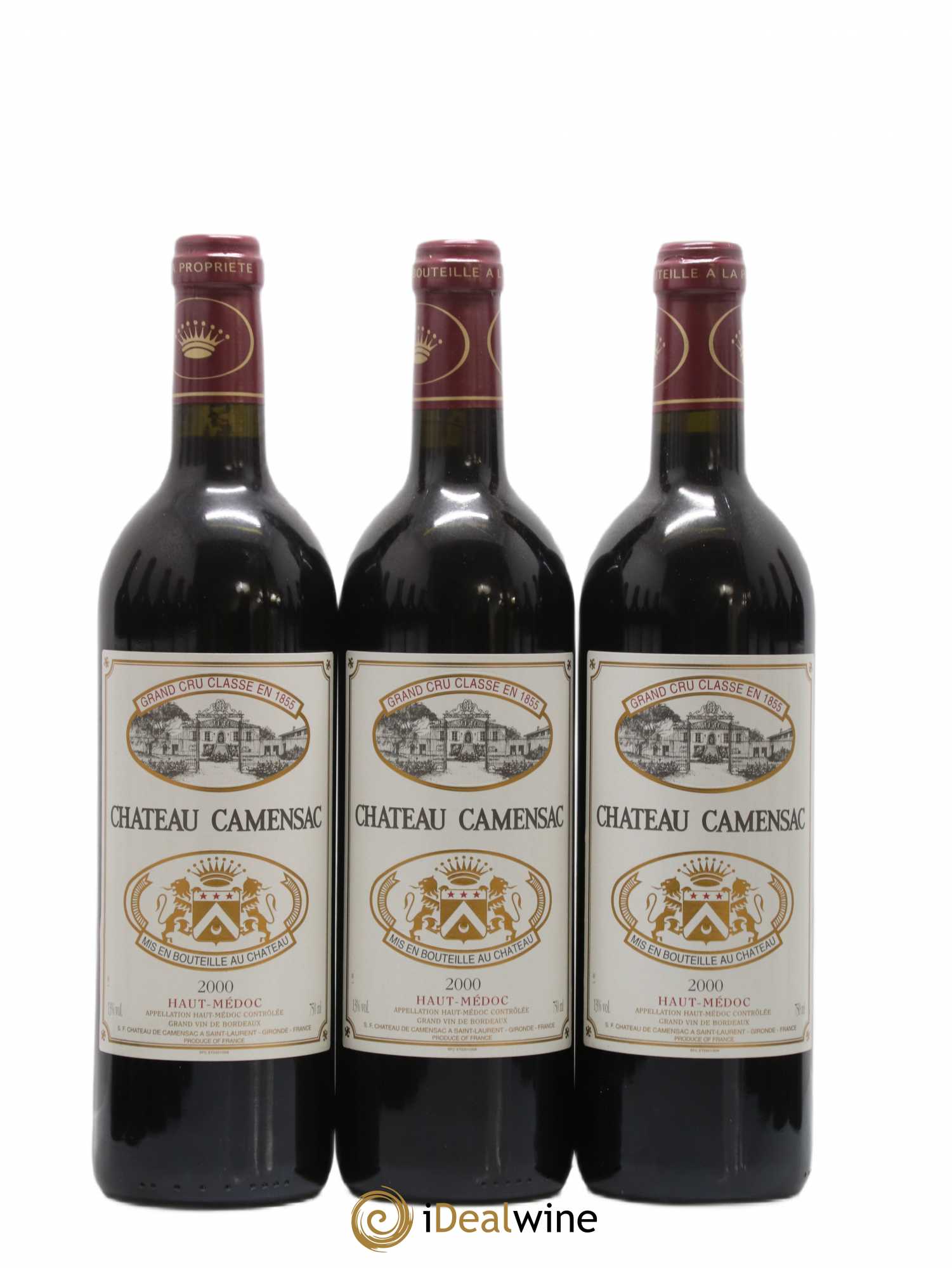 Château Camensac 5ème Grand Cru Classé 2000 - Lot de 12 bouteilles - 1