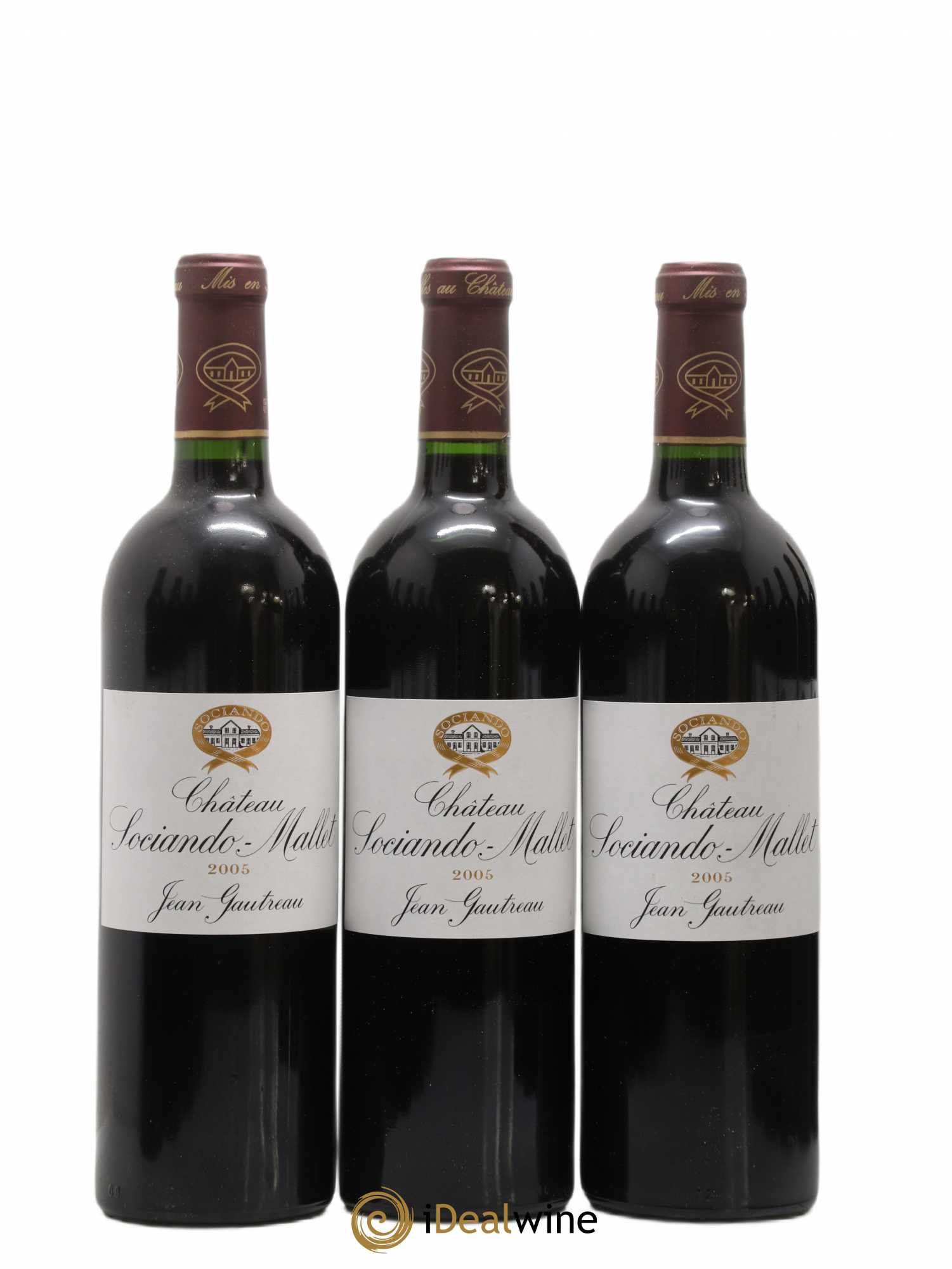 Château Sociando Mallet 2005 - Lot de 12 bouteilles - 1