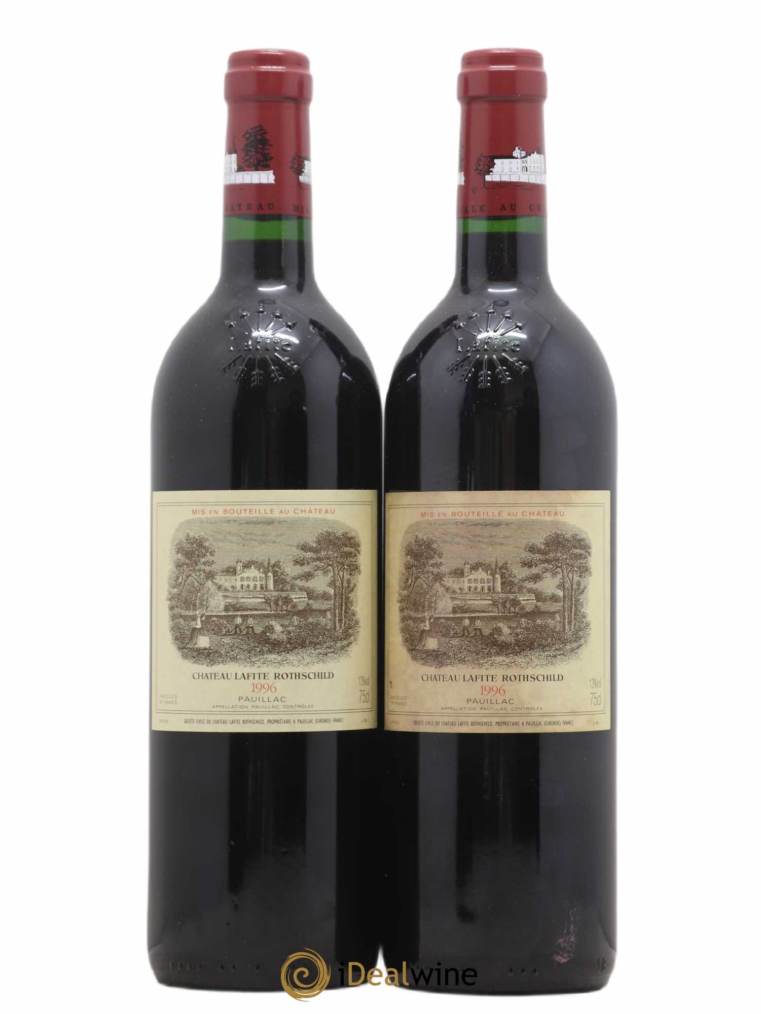 Caisse Primeurs Latour, Margaux, Lafite Rothschild, Pétrus, Mouton Rothschild, Cheval Blanc 1996 - Posten von 12 Flaschen - 2