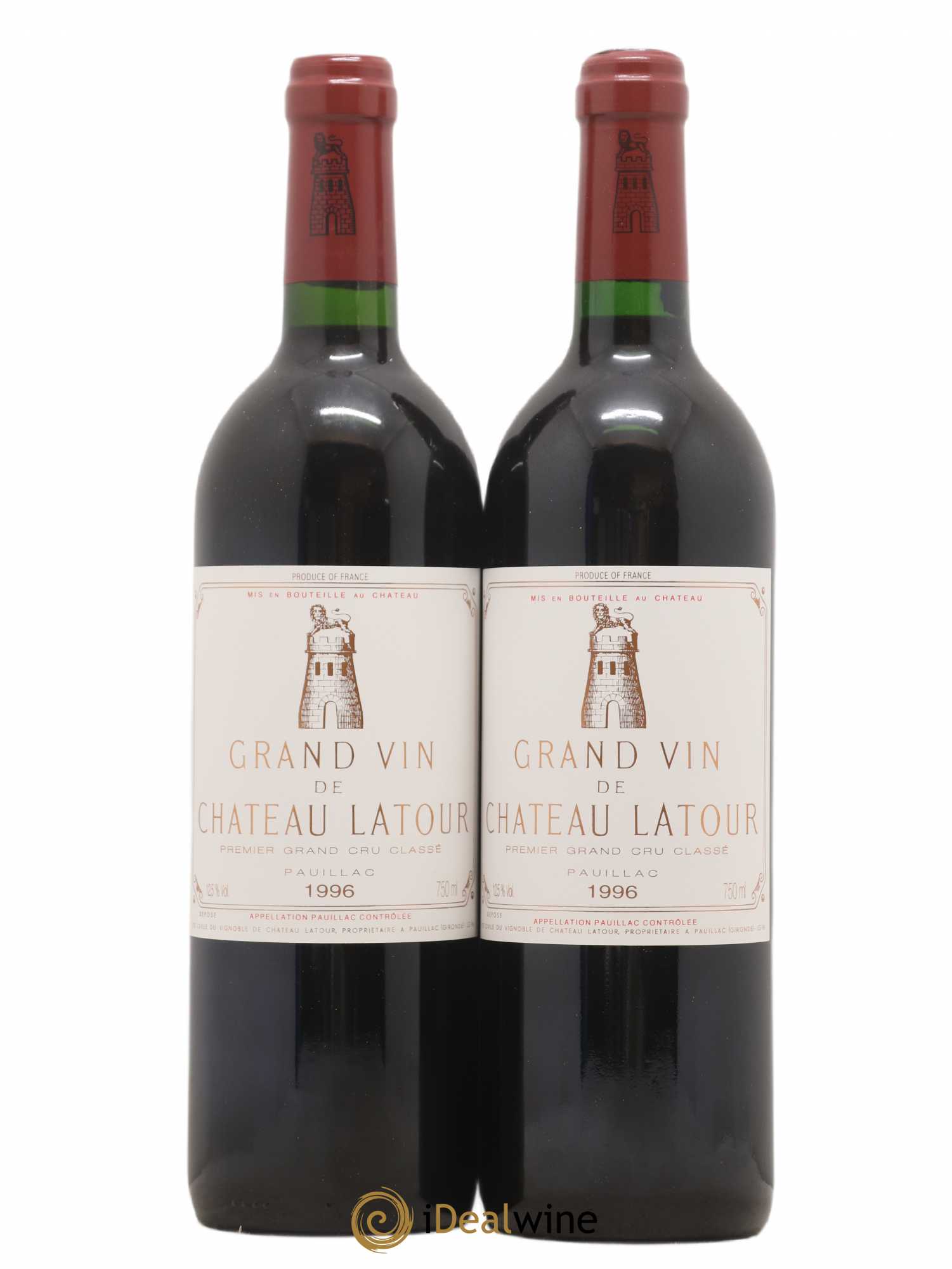 Caisse Primeurs Latour, Margaux, Lafite Rothschild, Pétrus, Mouton Rothschild, Cheval Blanc 1996 - Posten von 12 Flaschen - 3