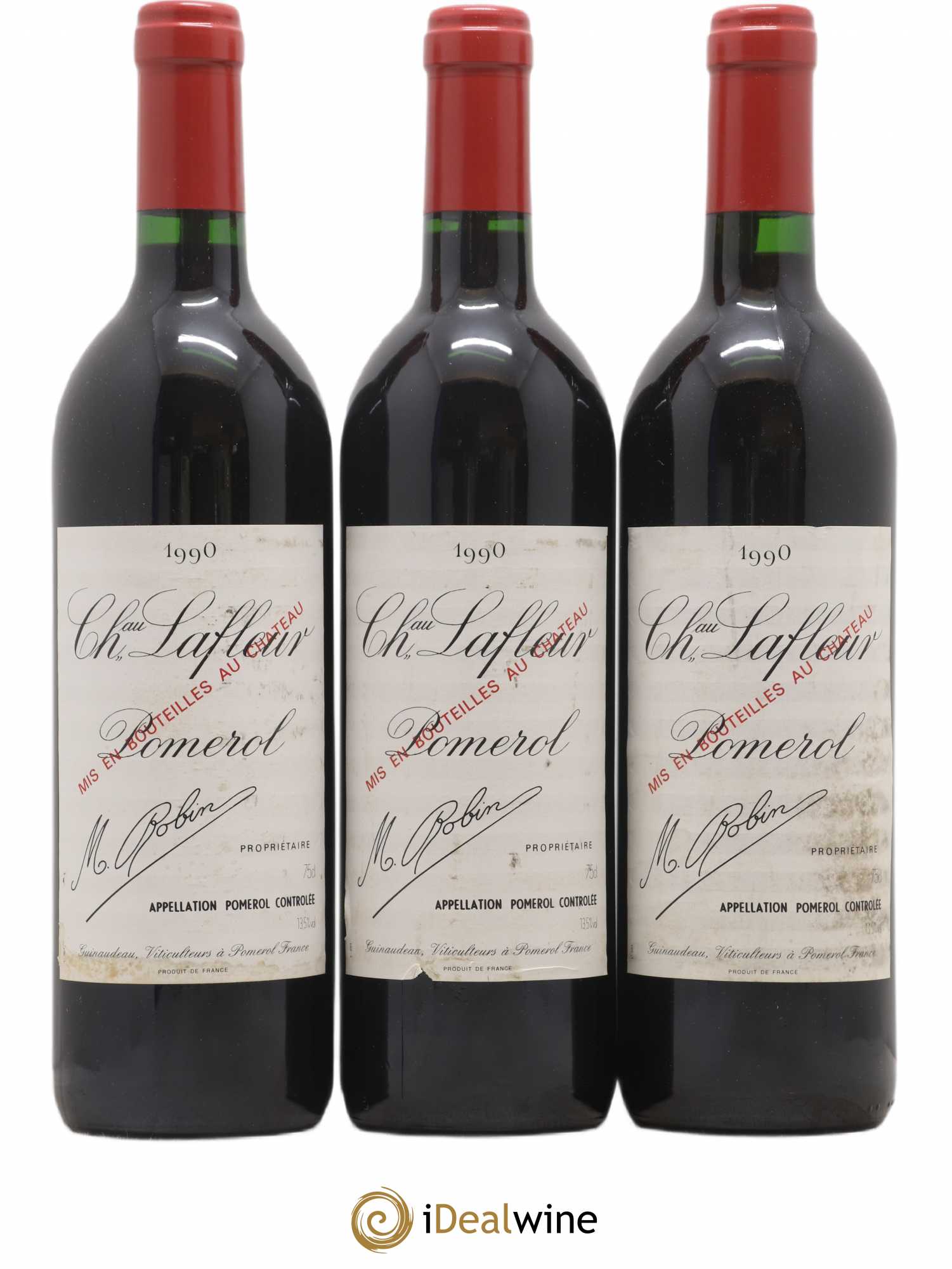 Château Lafleur 1990 - Lot de 3 bouteilles - 0