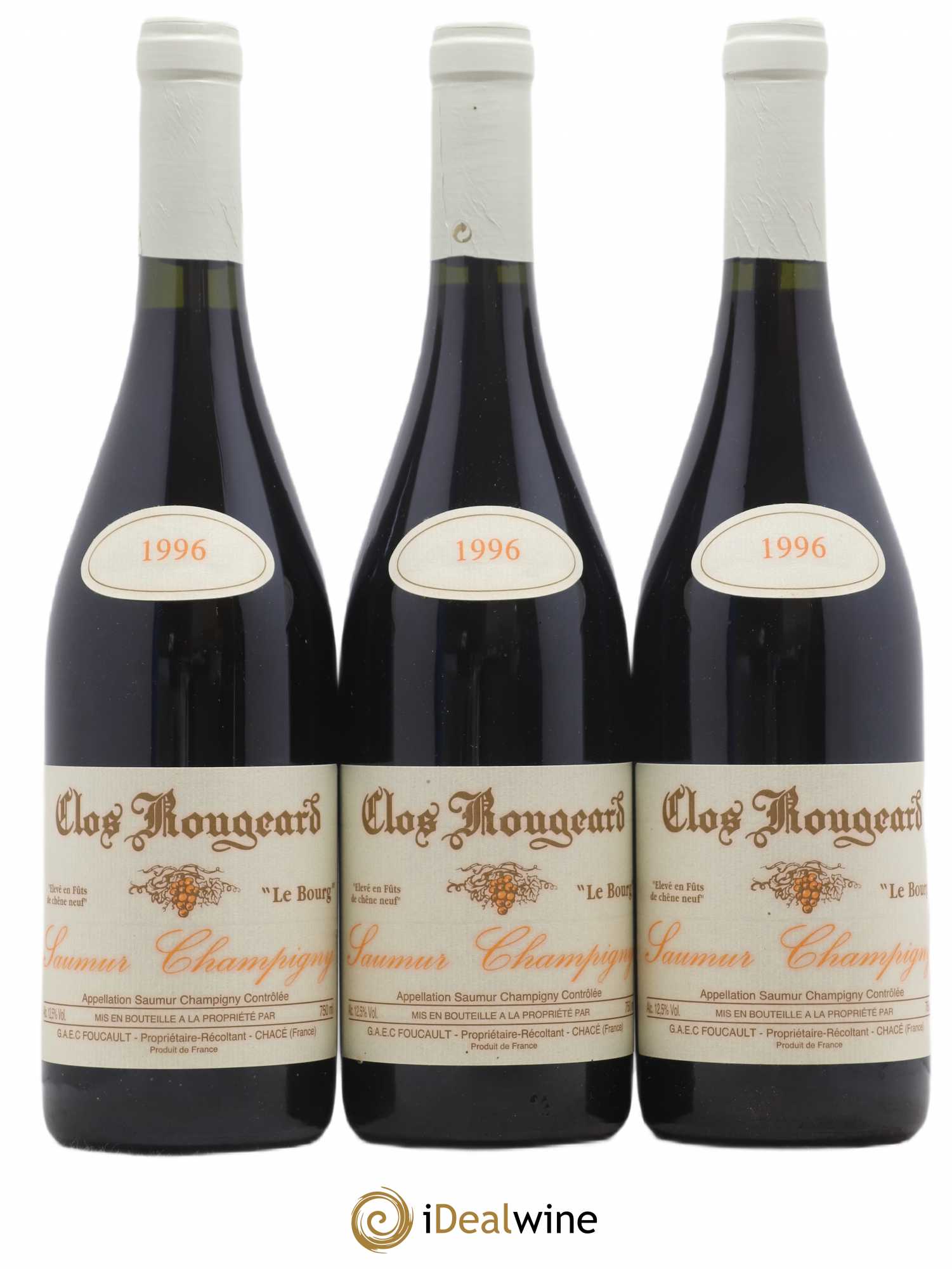 Saumur-Champigny Le Bourg Clos Rougeard 1996 - Lot de 3 bouteilles - 0