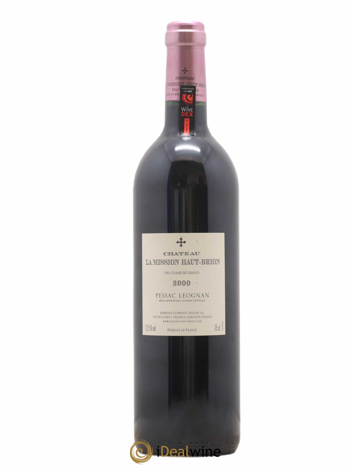 Château la Mission Haut-Brion Cru Classé de Graves 2000 - Lot de 1 bouteille - 1