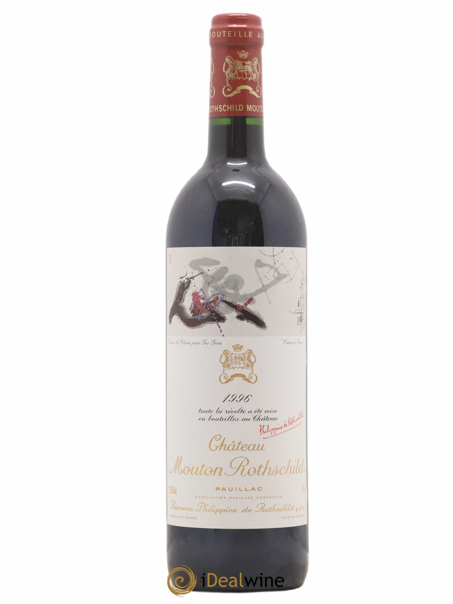 Château Mouton Rothschild 1er Grand Cru Classé 1996 - Lot de 1 bouteille - 0