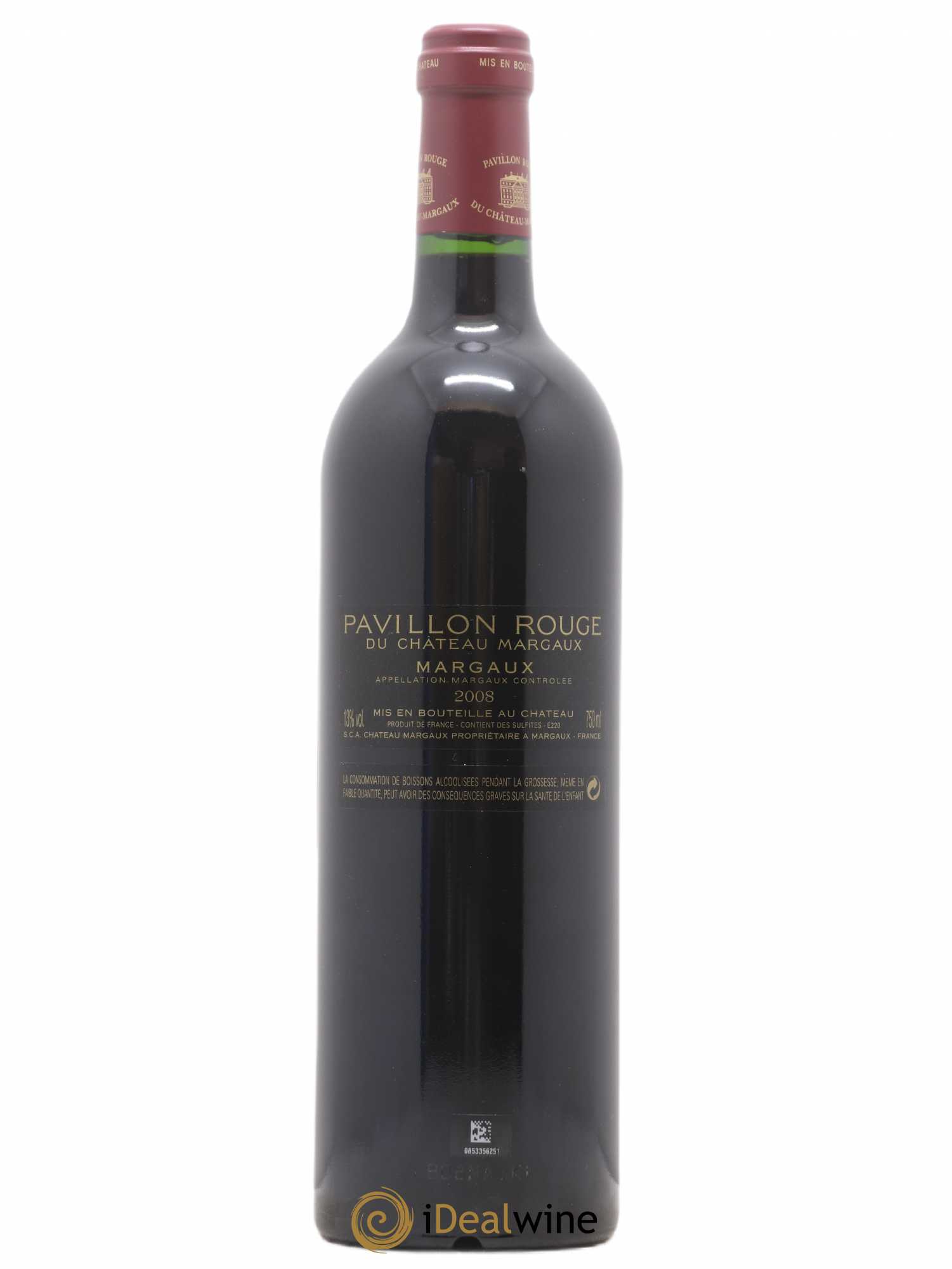 Pavillon Rouge du Château Margaux Second Vin 2008 - Lot de 1 bouteille - 1