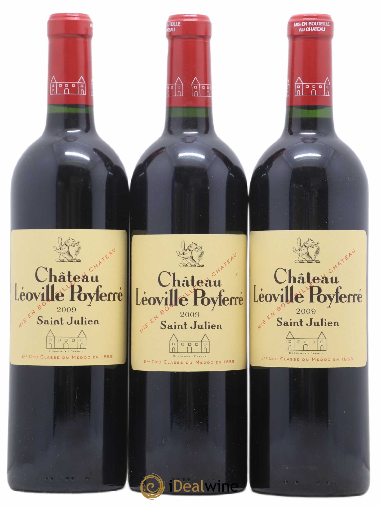 Château Léoville Poyferré 2ème Grand Cru Classé 2009 - Lot de 3 bouteilles - 0